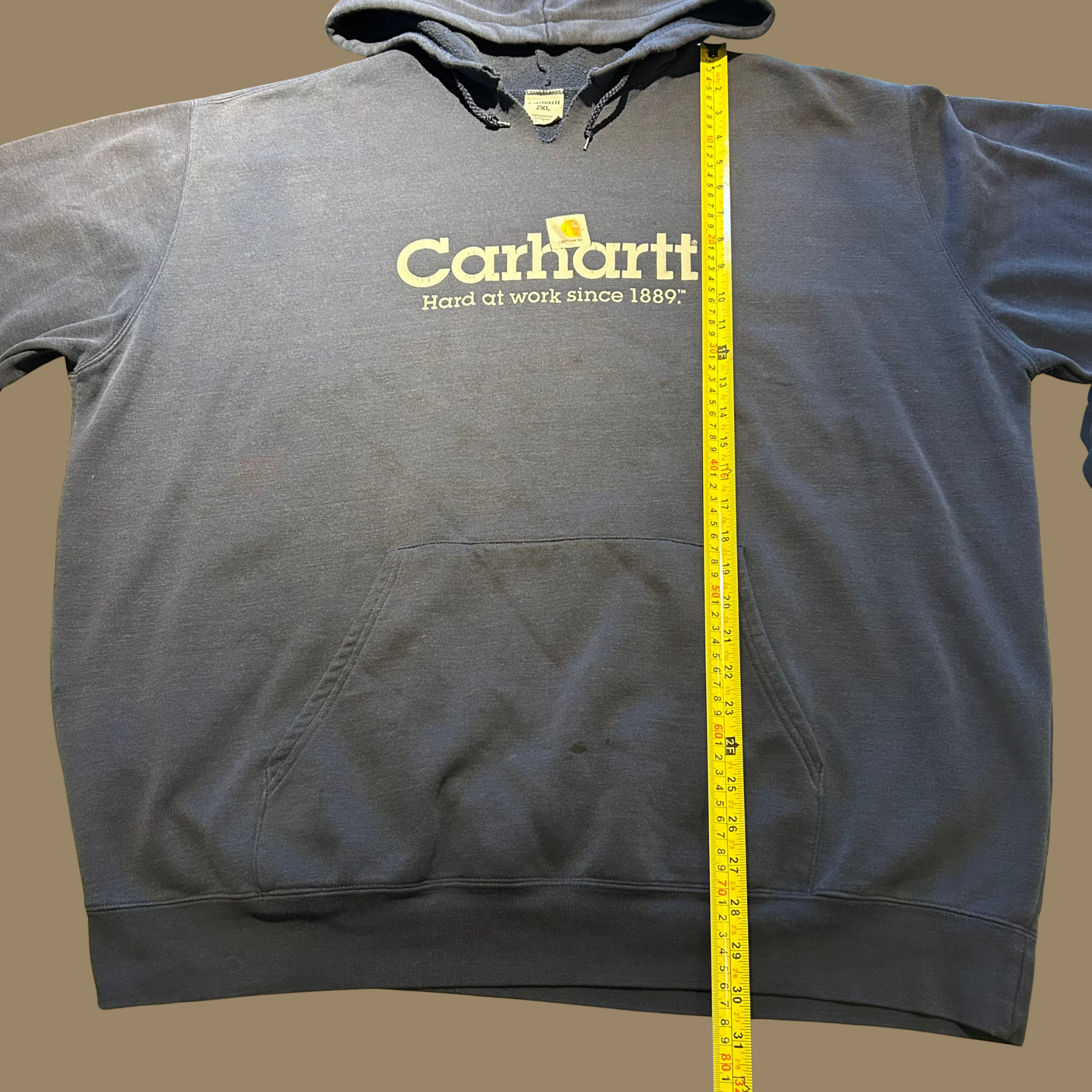 90s Faded Carhartt Hoodie - XXL/3XL