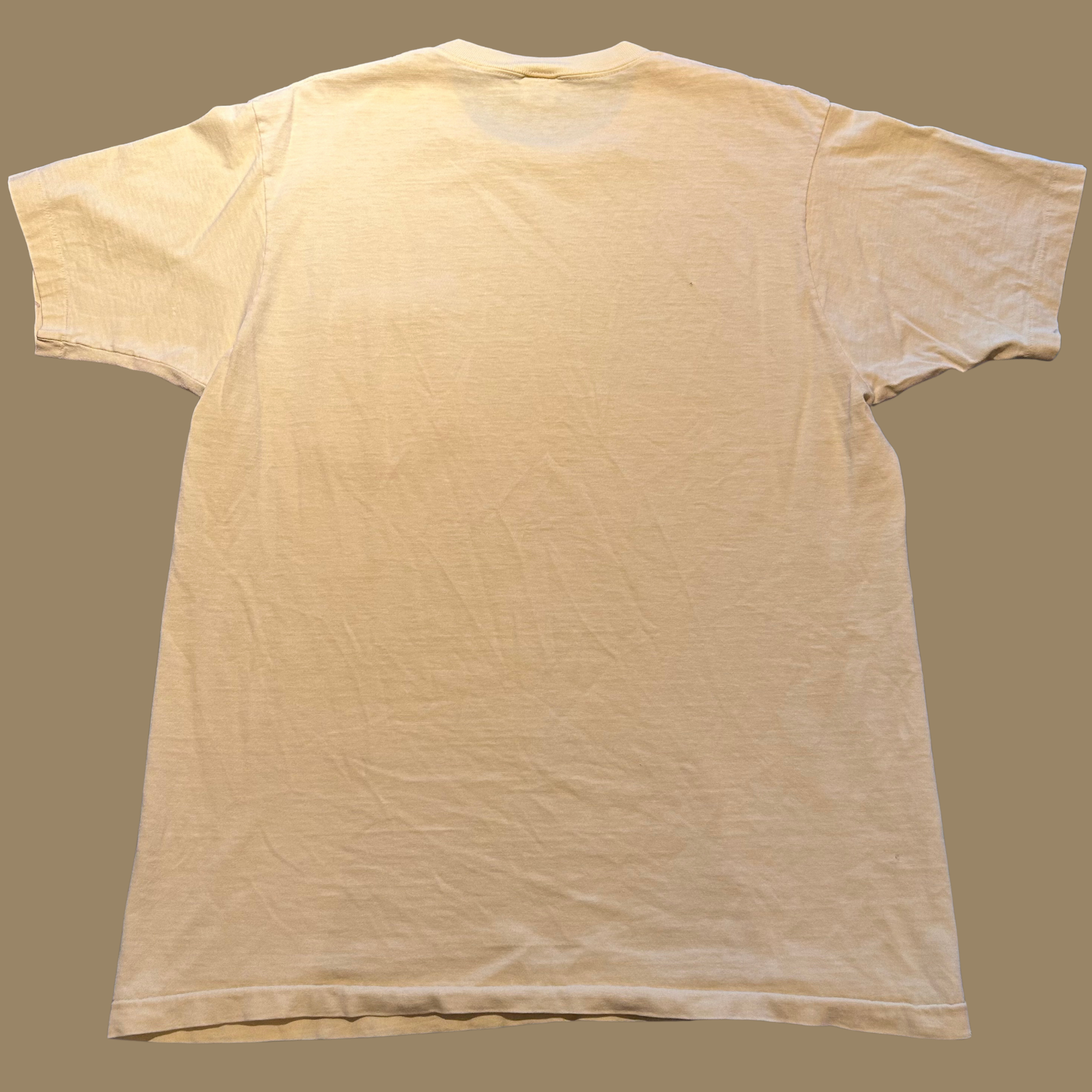 80s Butter Yellow Pocket Shirt - L/XL