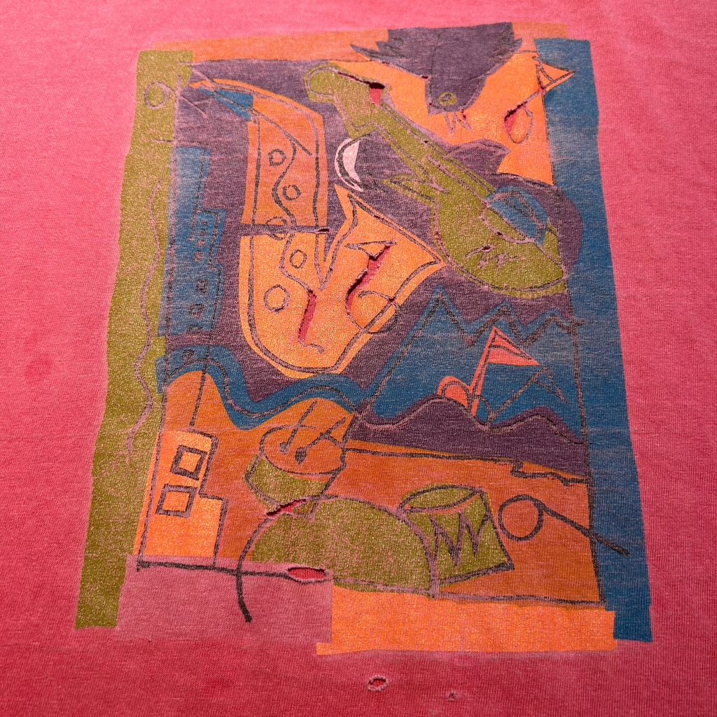 90s Thrashed Jazz Club Shirt - L/XL