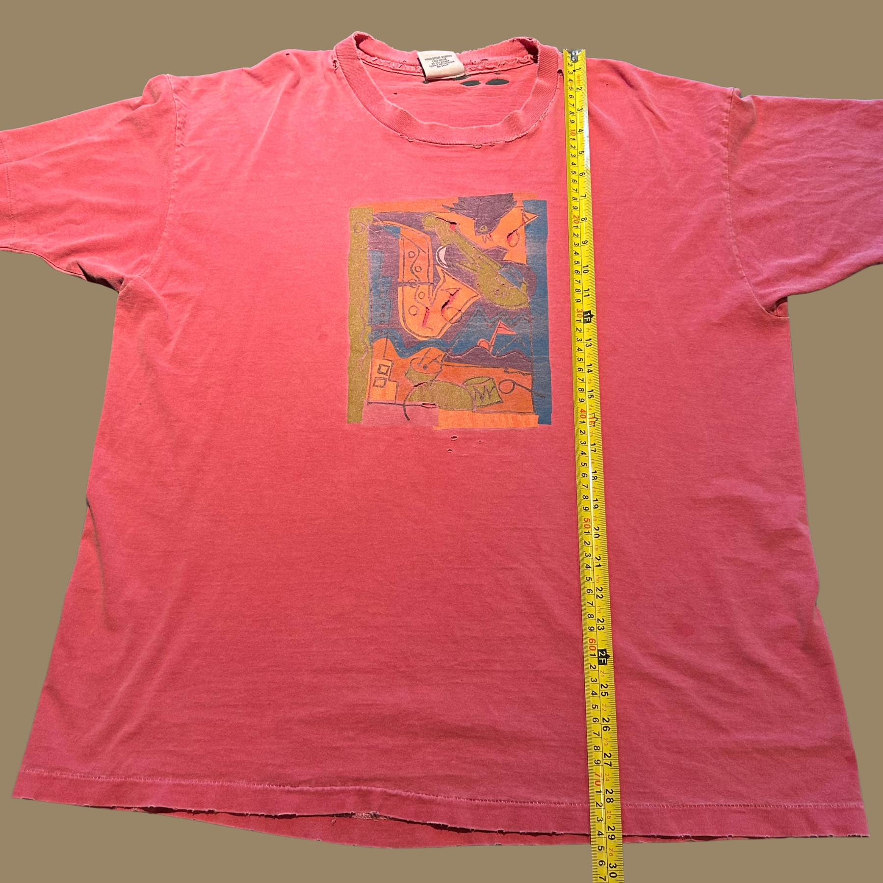 90s Thrashed Jazz Club Shirt - L/XL