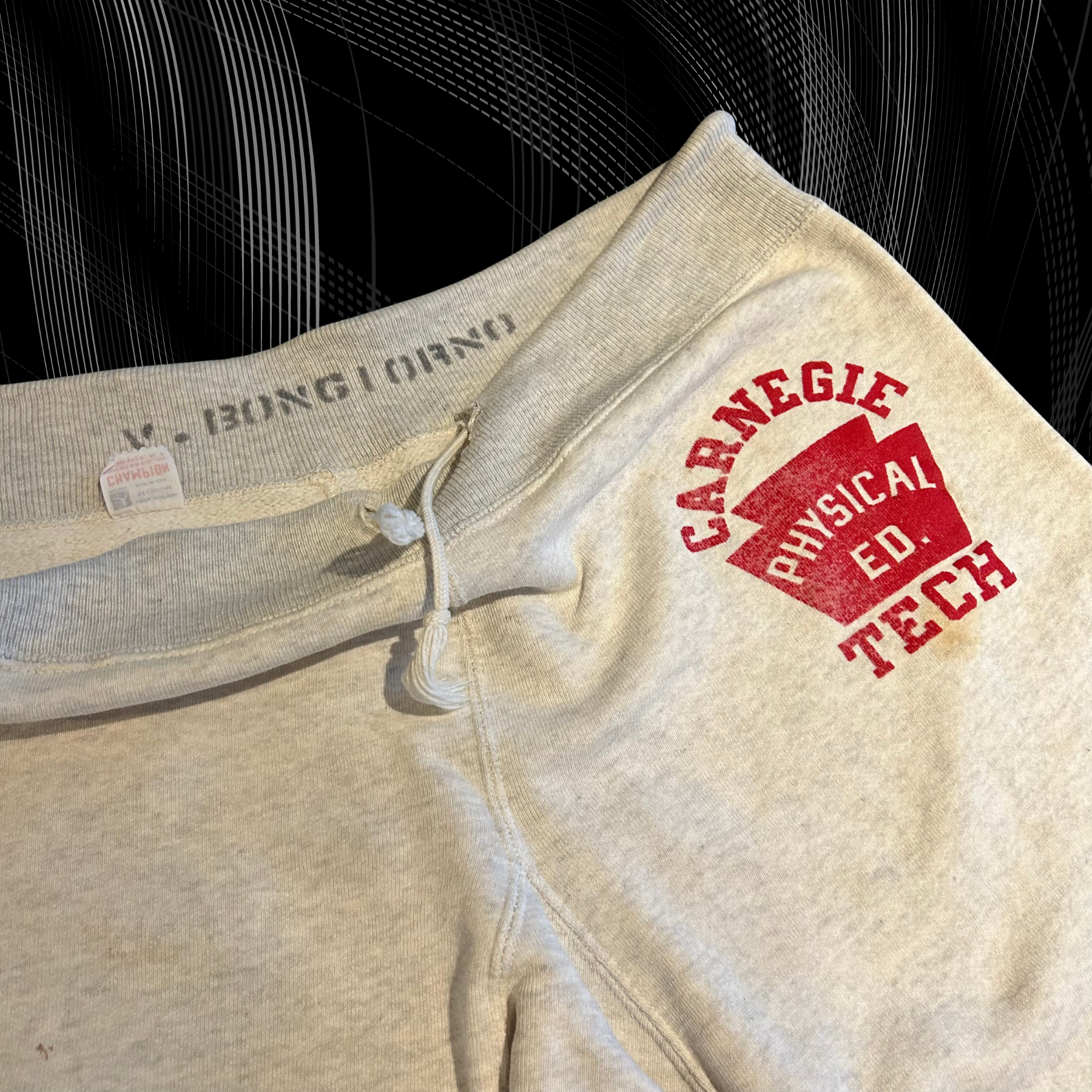 60s Champion Running Man Carnegie Tech Sweatpants