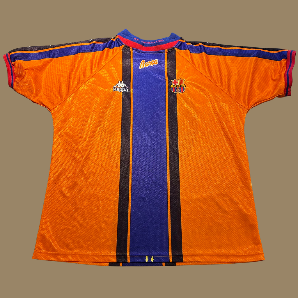 1997/98 Matchworn Barcelona Away Jersey - L/XL