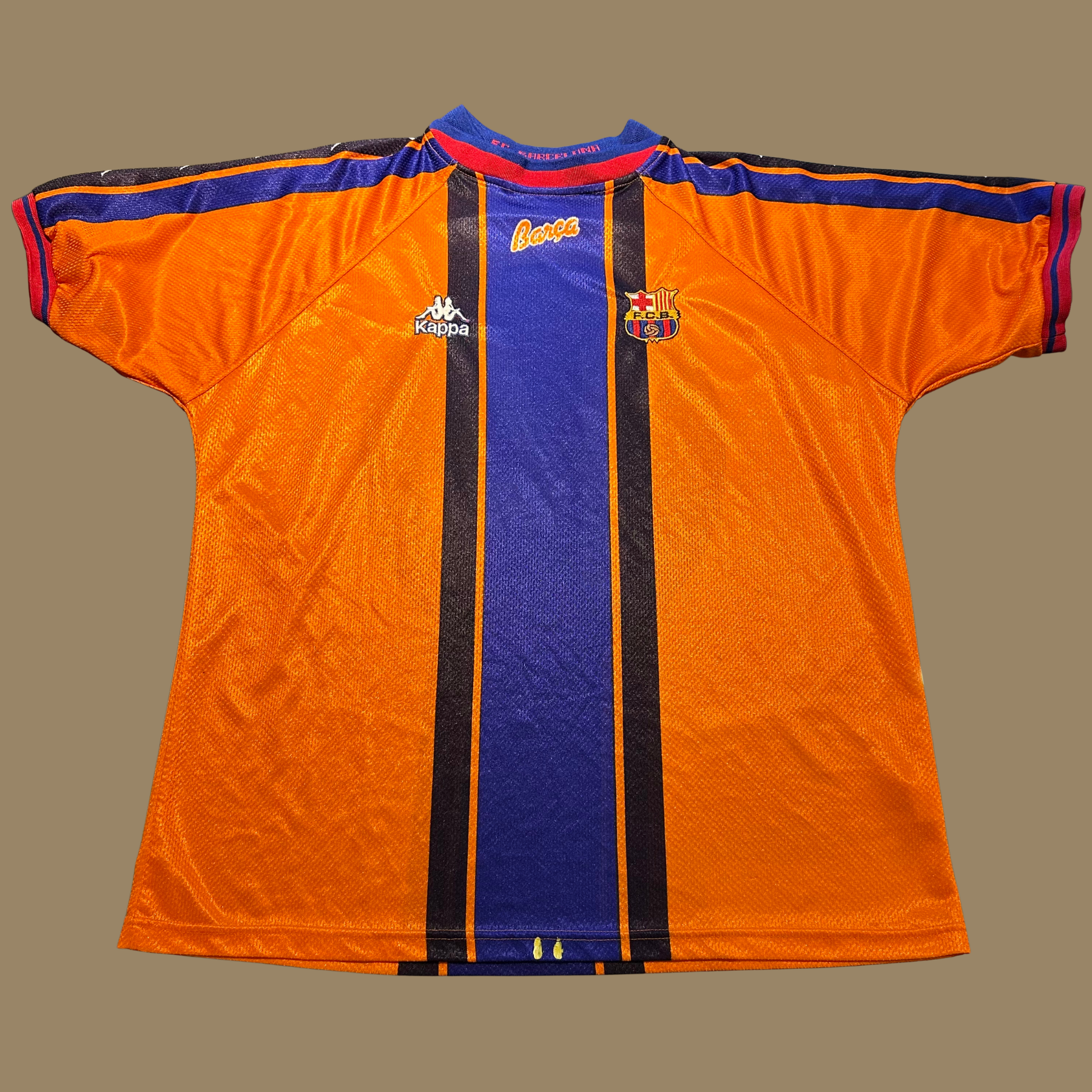 1997/98 Matchworn Barcelona Away Jersey - L/XL