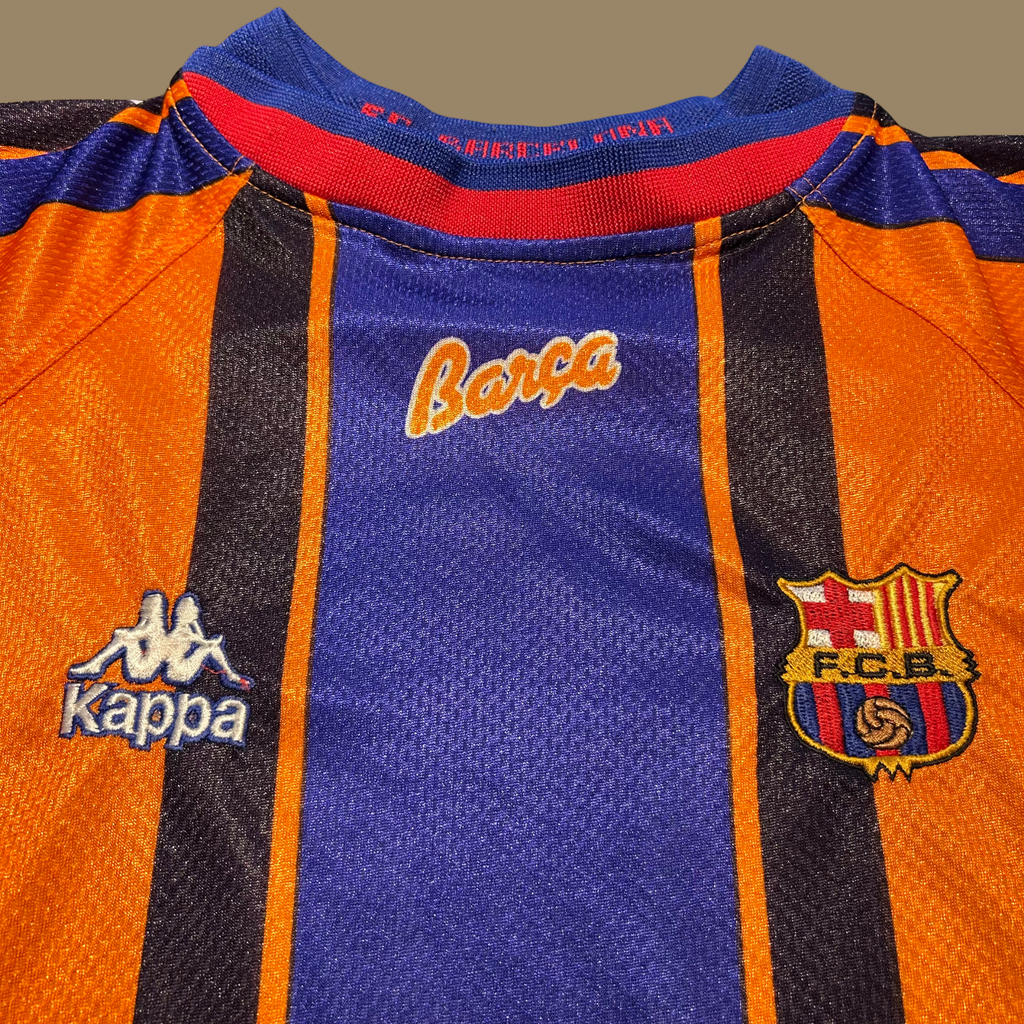 1997/98 Matchworn Barcelona Away Jersey - L/XL
