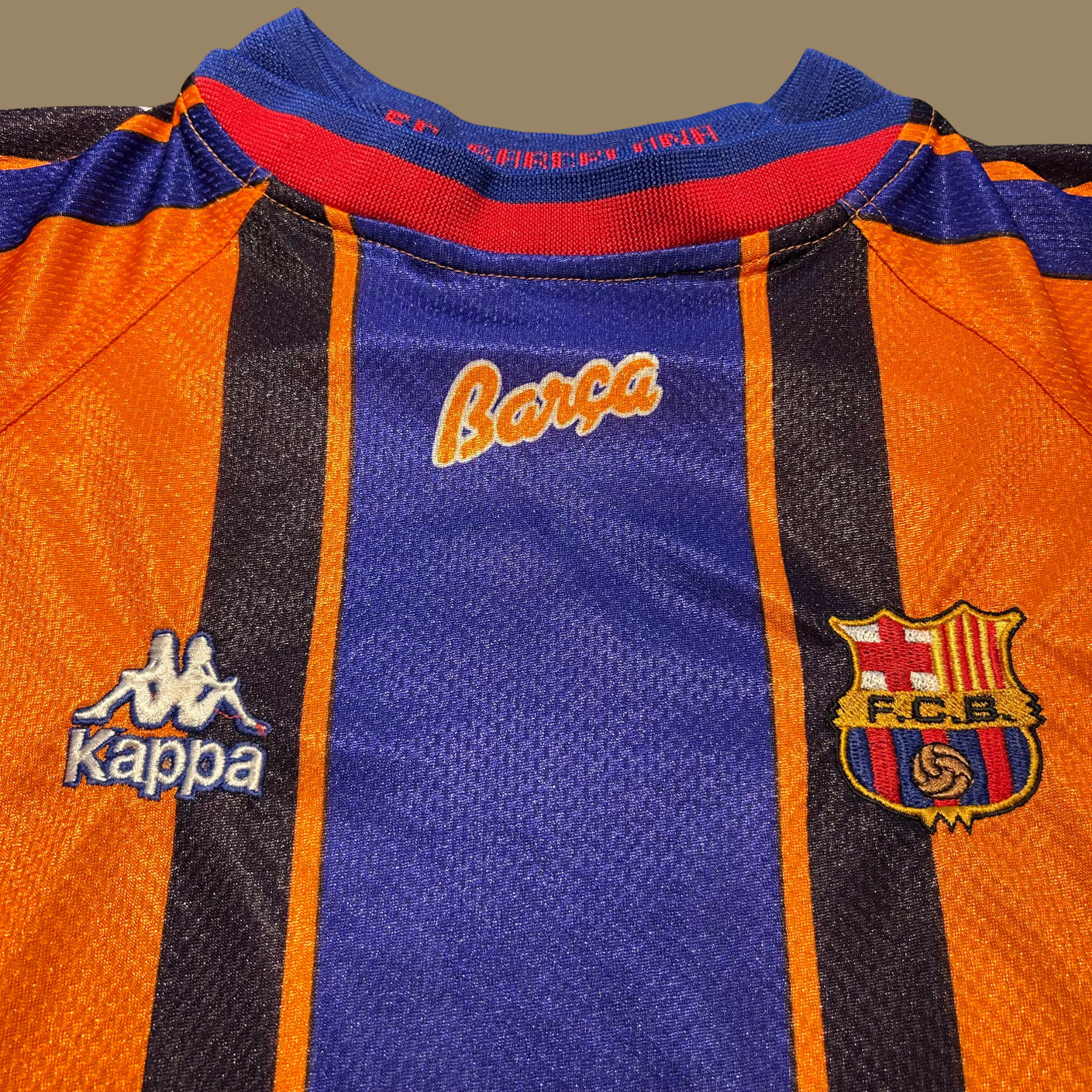 1997/98 Matchworn Barcelona Away Jersey - L/XL