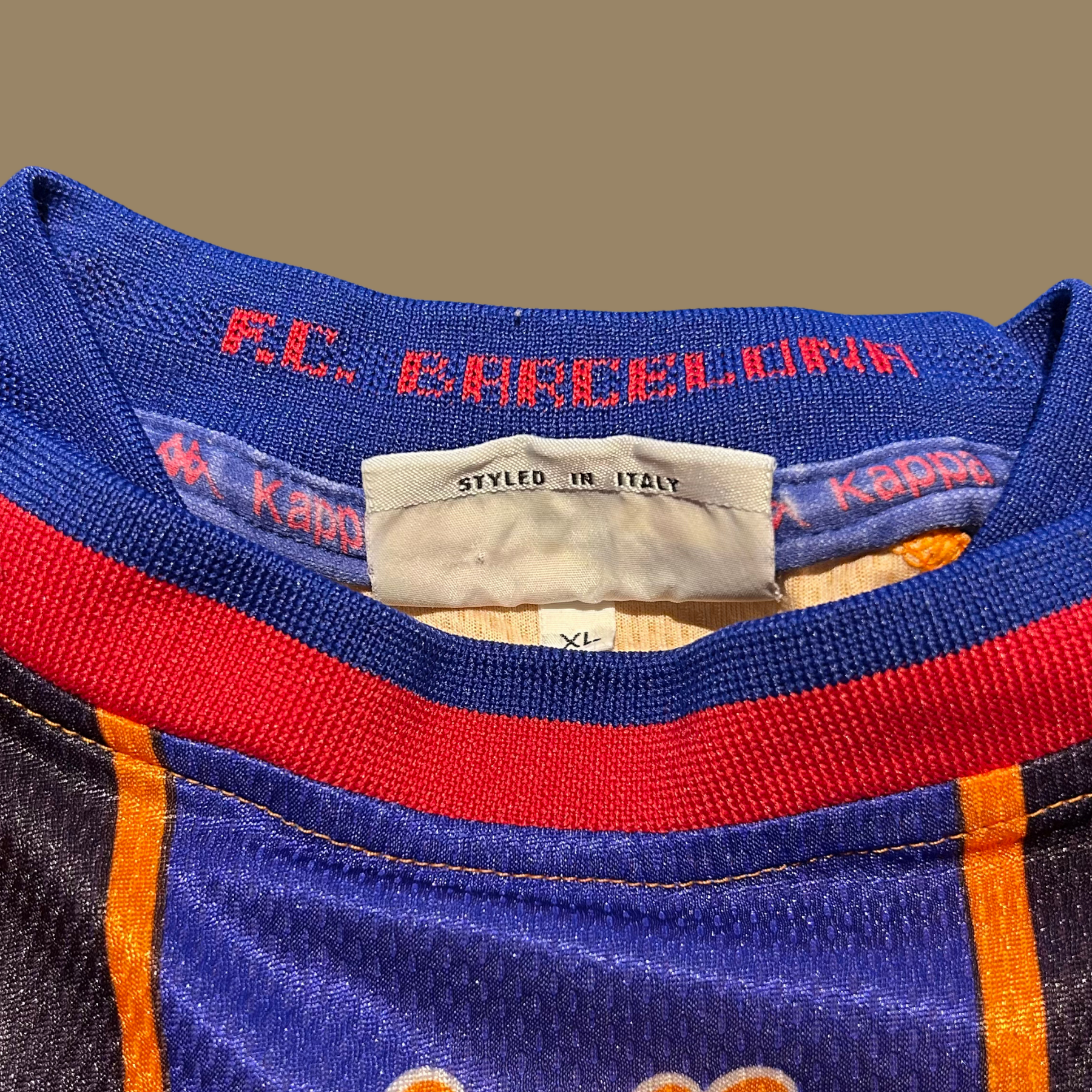 1997/98 Matchworn Barcelona Away Jersey - L/XL