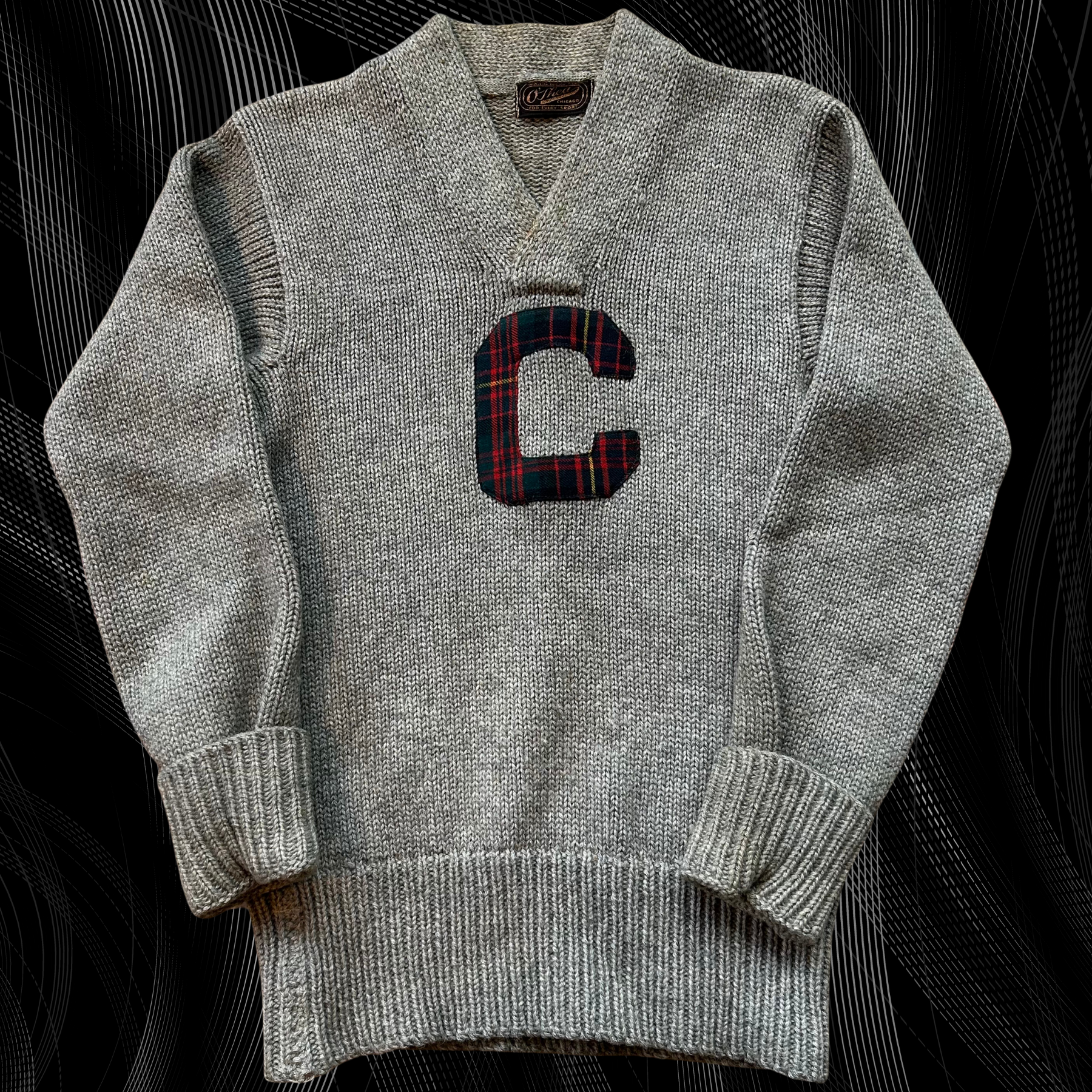 40s Carnegie Tech Varsity Sweater - S/M