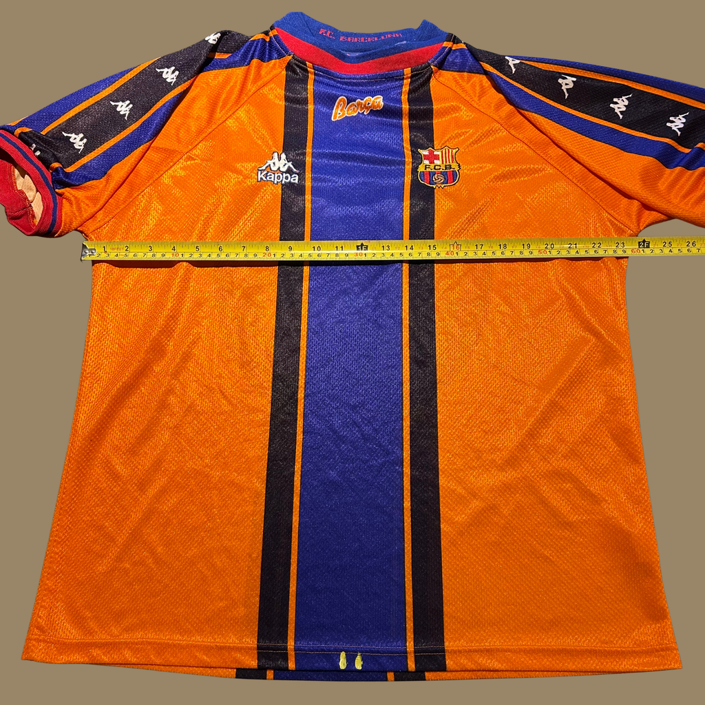 1997/98 Matchworn Barcelona Away Jersey - L/XL