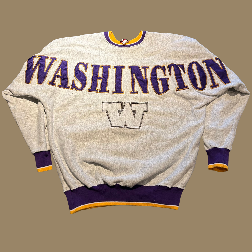 90s University of Washington Spellout Sweatshirt - L/XL
