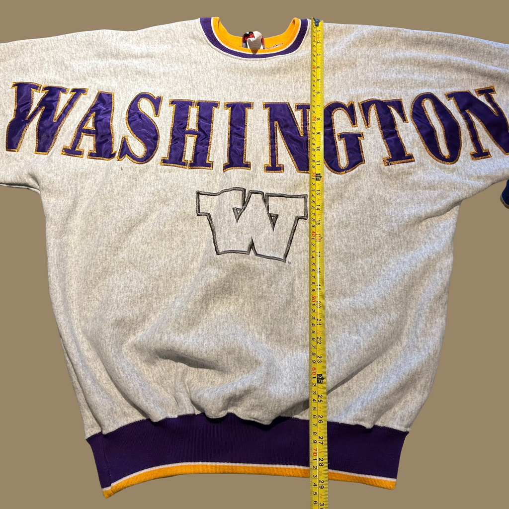 90s University of Washington Spellout Sweatshirt - L/XL