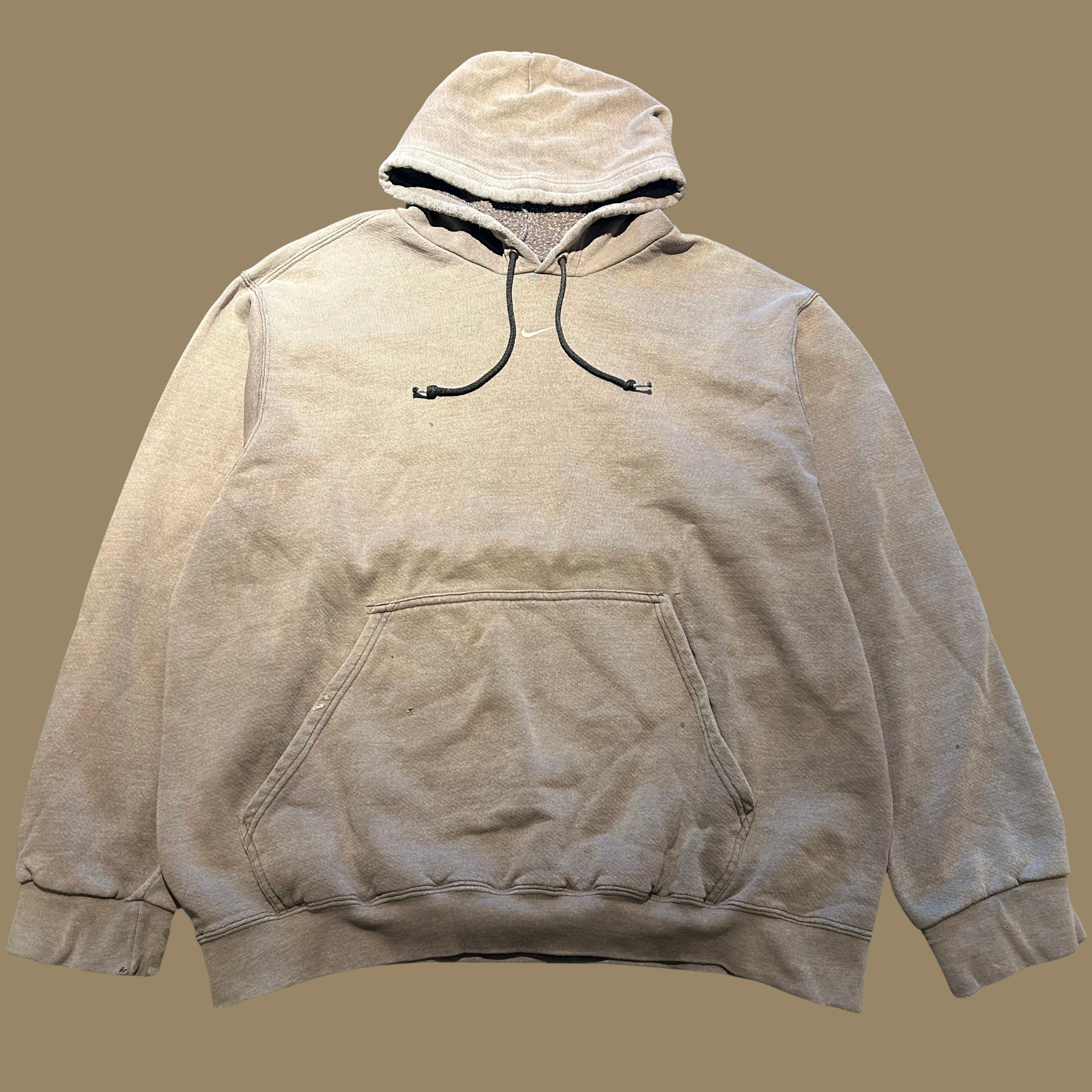 90s Faded Nike Center Swoosh Hoodie - L/XL