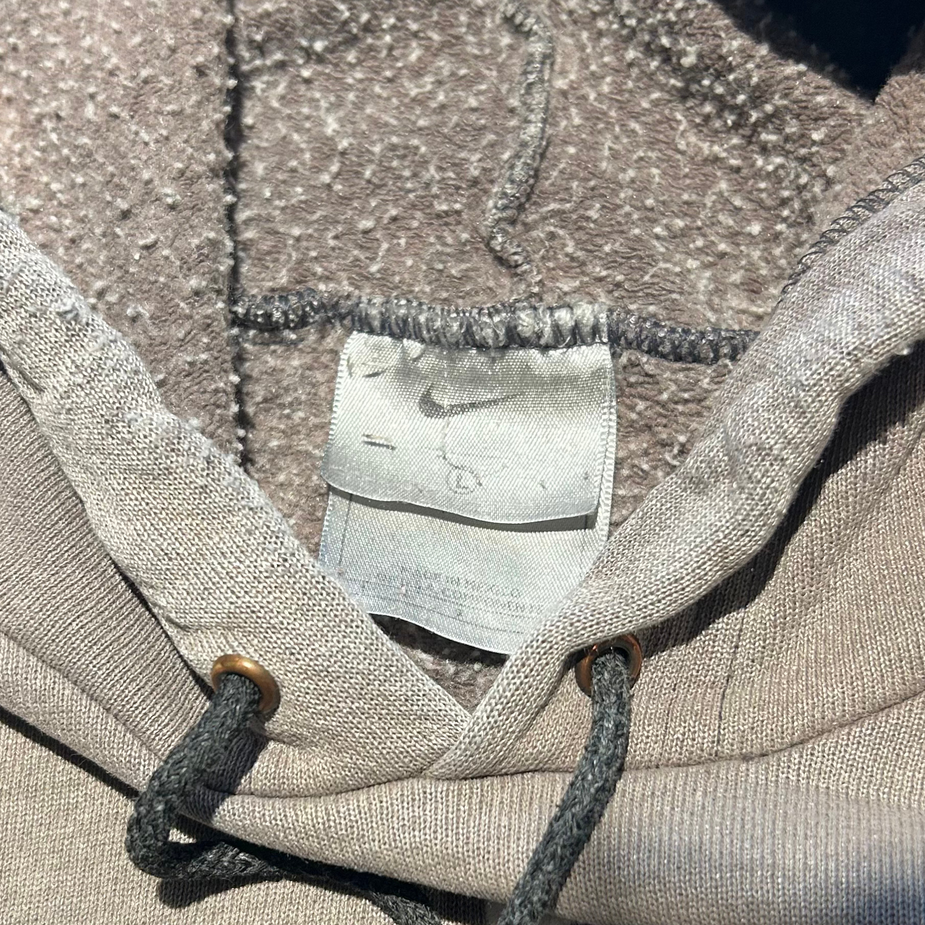 90s Faded Nike Center Swoosh Hoodie - L/XL