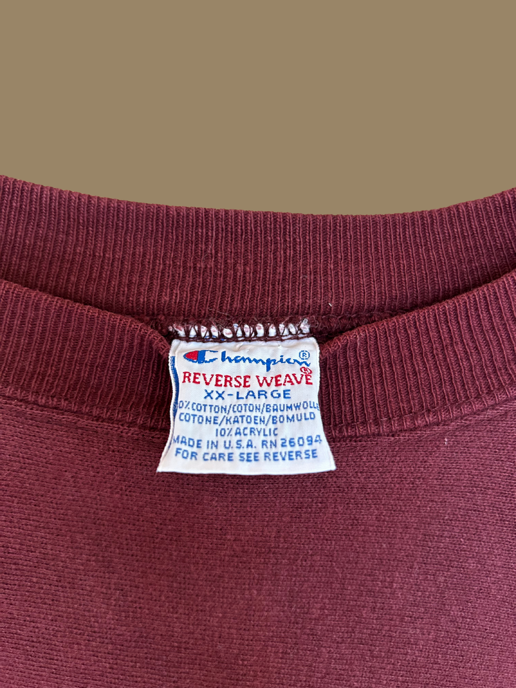 1987 Champion Reverse Weave Rowing Club Sweatshirt  - XL/XXL