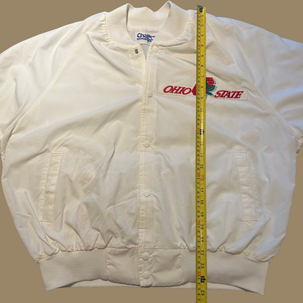 80s Ohio State Satin Jacket - L/XL