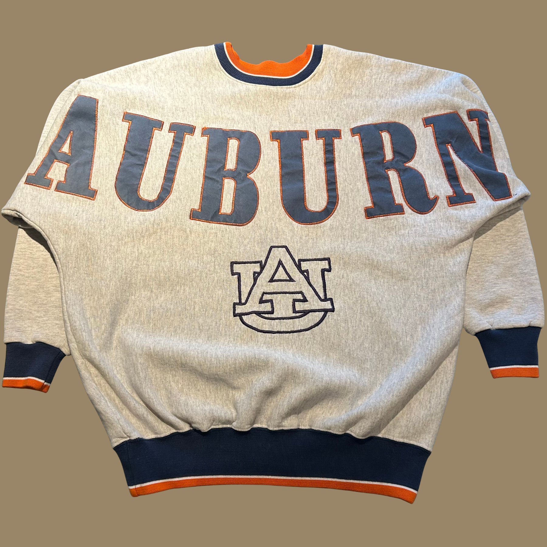 90s Auburn Spellout Sweatshirt - L/XL