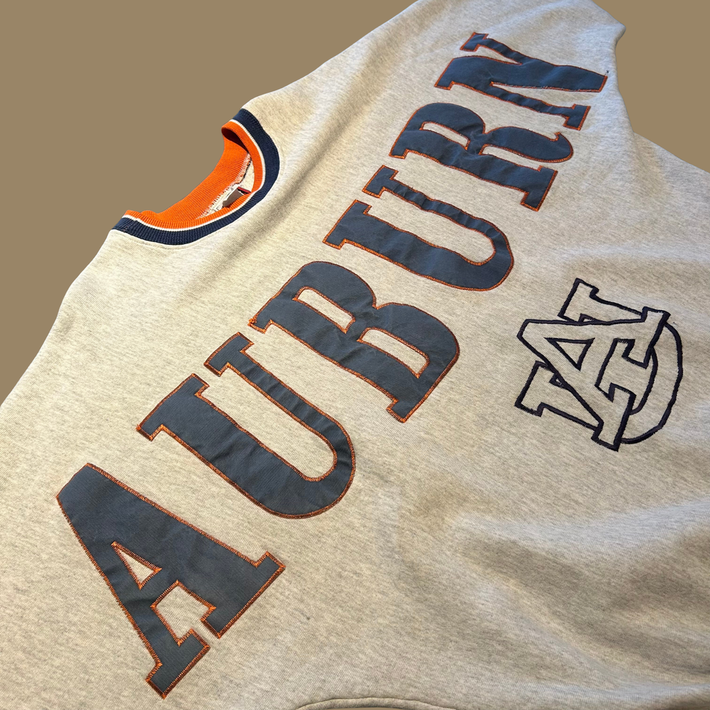 90s Auburn Spellout Sweatshirt - L/XL
