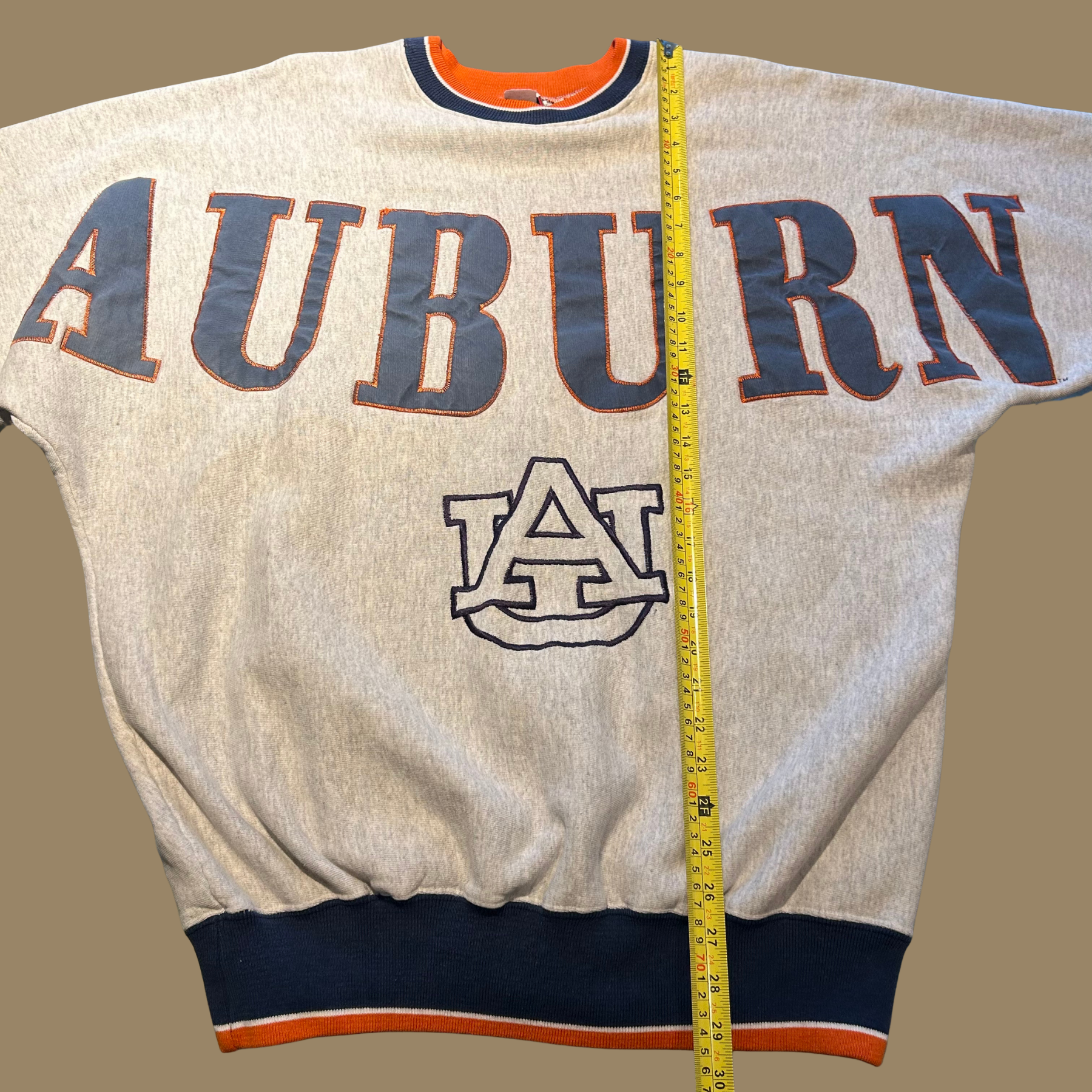 90s Auburn Spellout Sweatshirt - L/XL