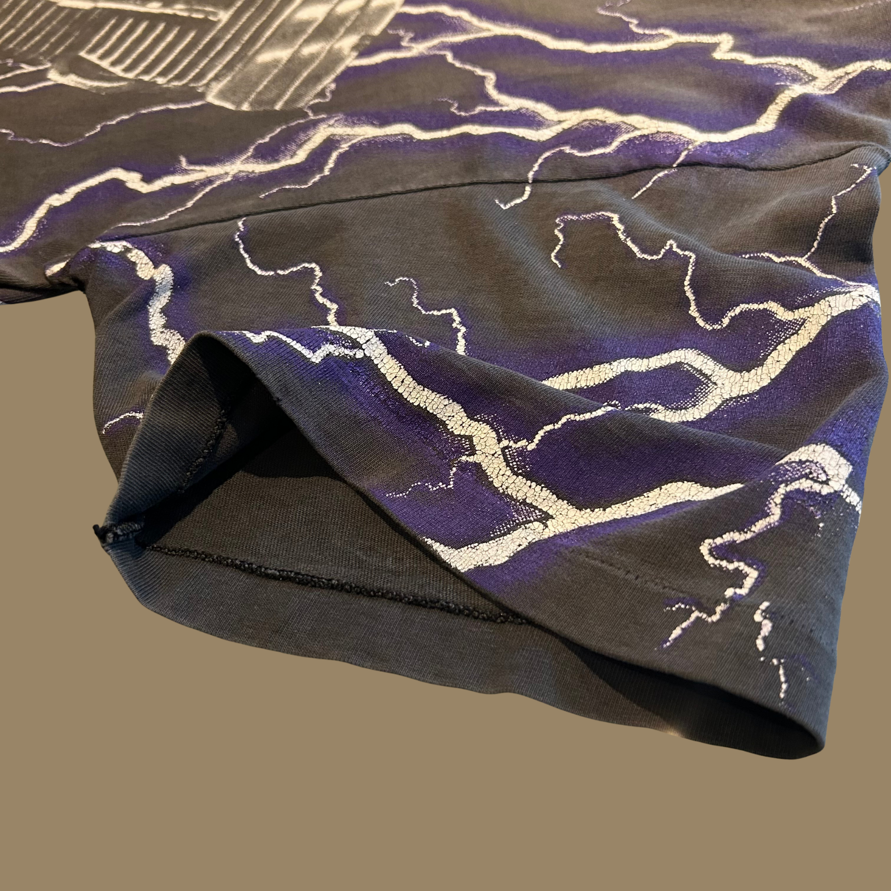 90s Faded Harley Davidson Thunder & Lightning Shirt - L/XL