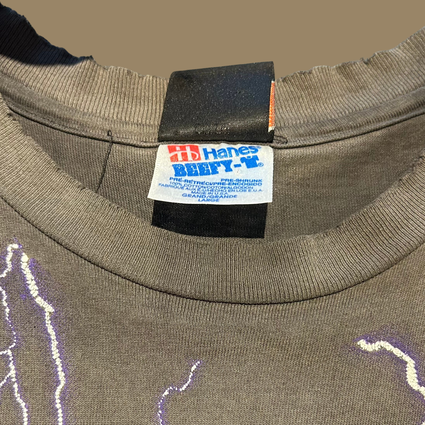 90s Faded Harley Davidson Thunder & Lightning Shirt - L/XL