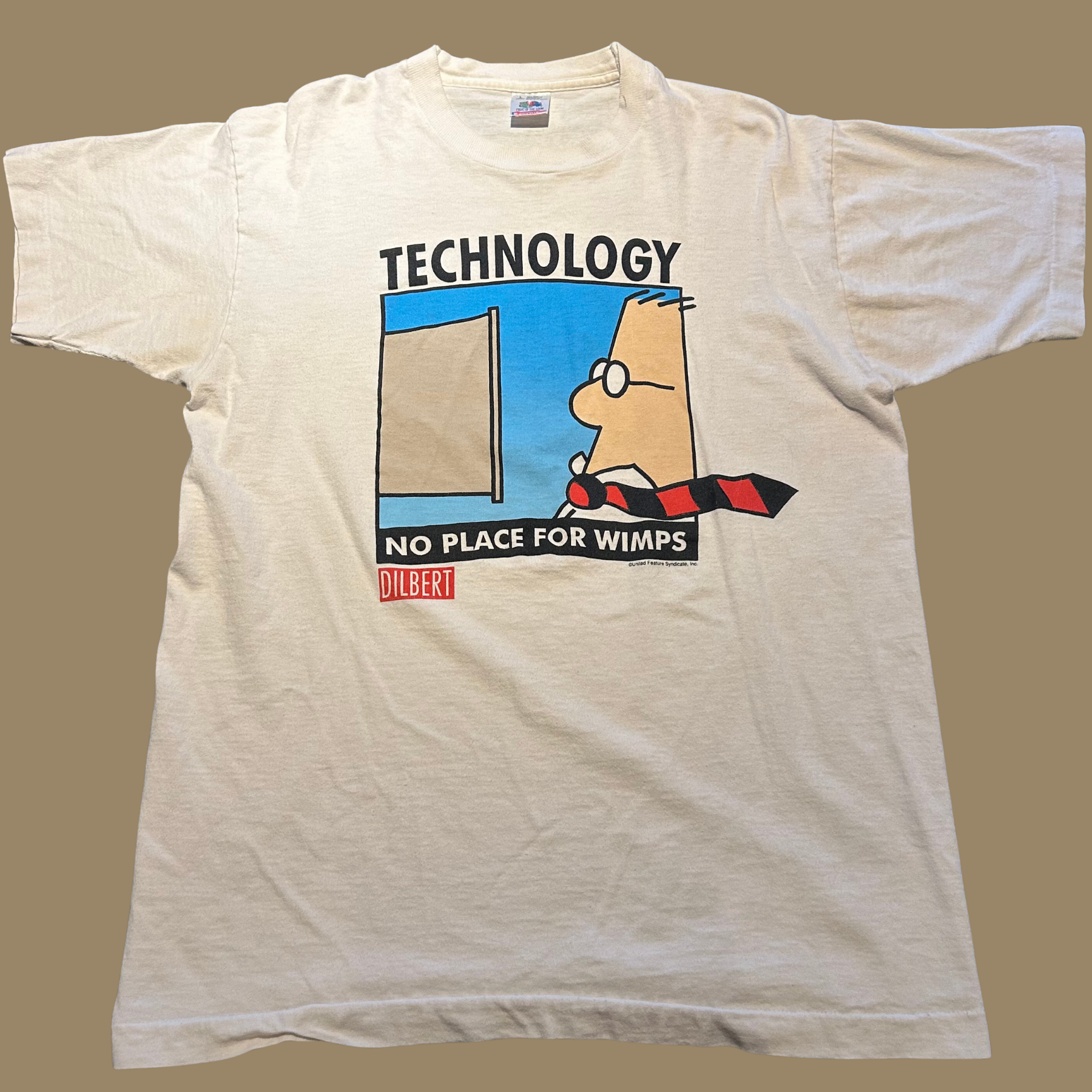 90s Tech Bro "No Place for Wimps" Shirt - M/L