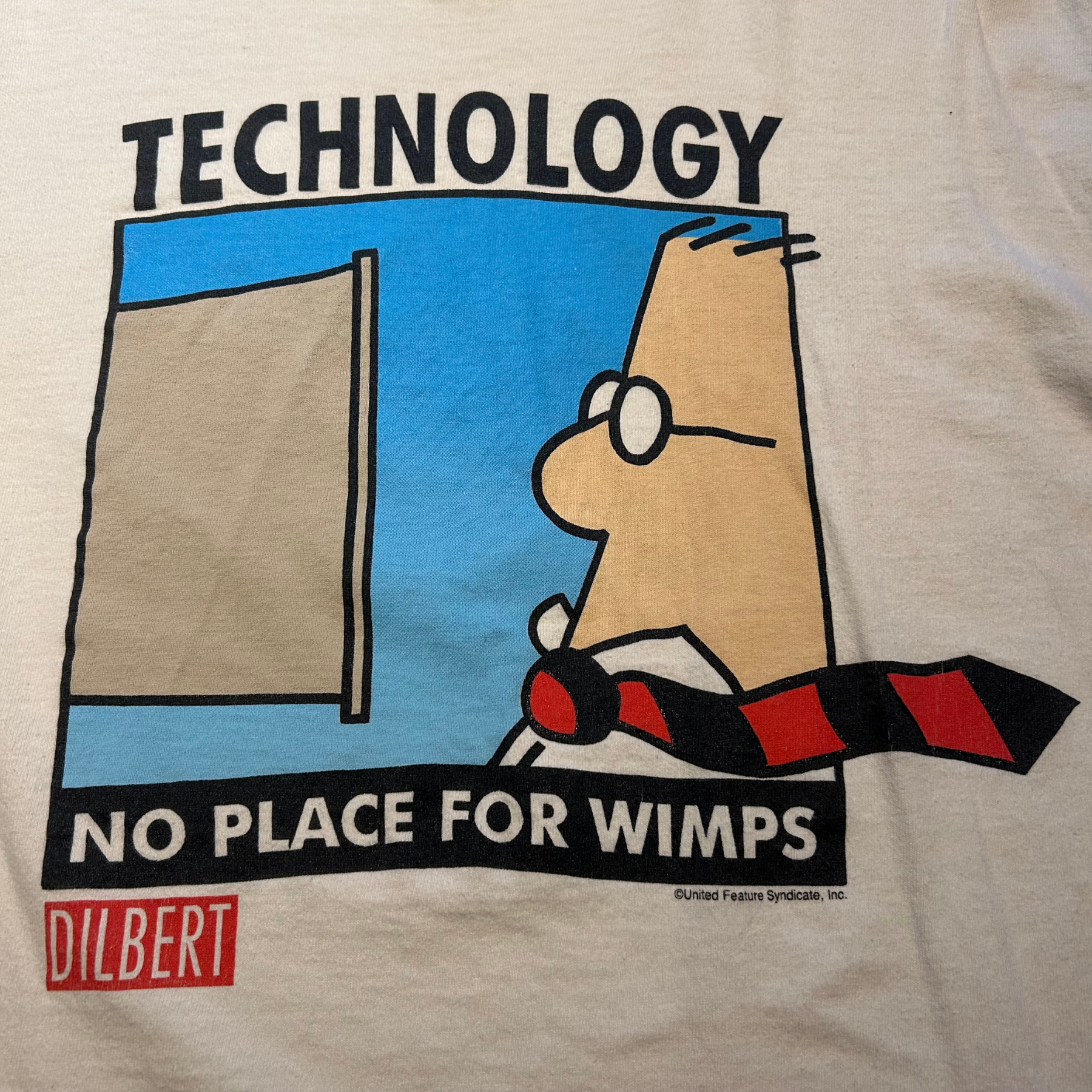 90s Tech Bro "No Place for Wimps" Shirt - M/L