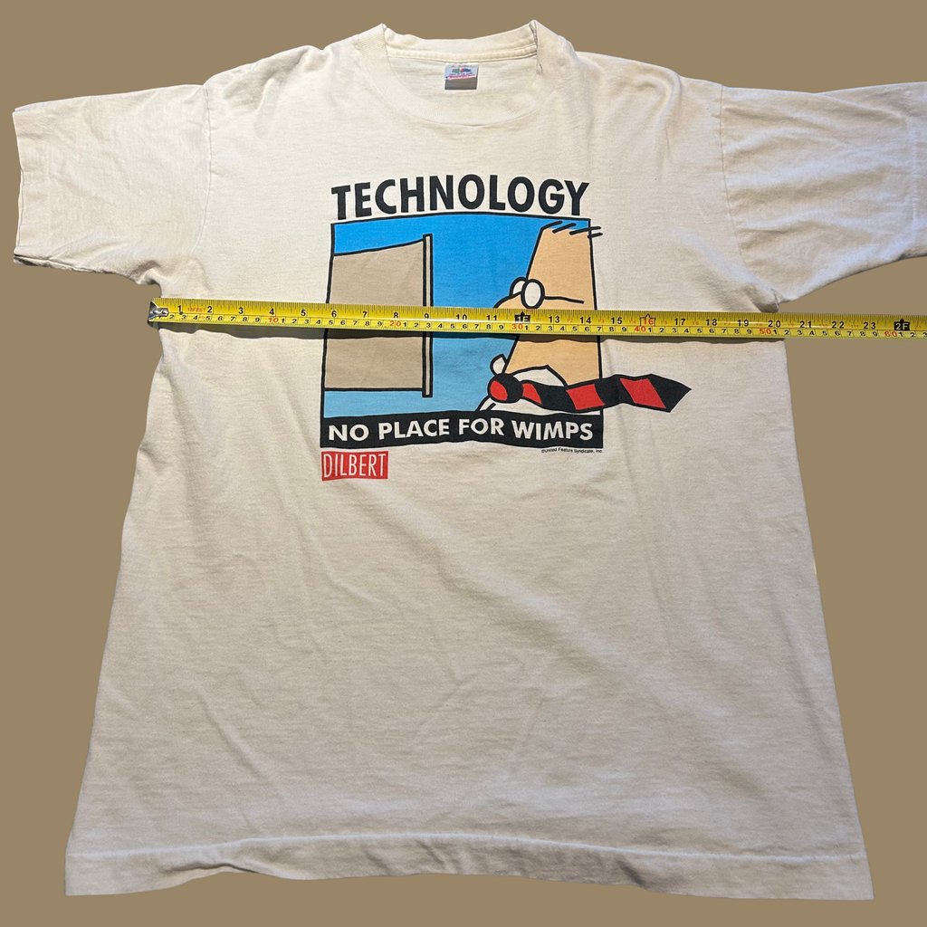 90s Tech Bro "No Place for Wimps" Shirt - M/L