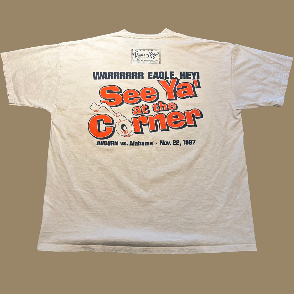 1997 Iron Bowl Auburn "Rolled N' Tied" Shirt - L/XL