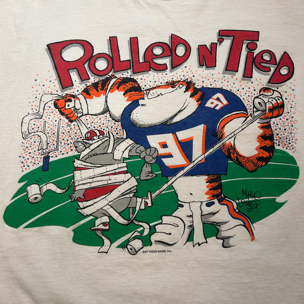 1997 Iron Bowl Auburn "Rolled N' Tied" Shirt - L/XL