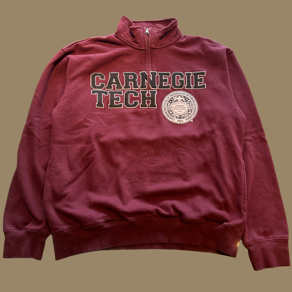00s Carnegie Tech Quarter Zip Sweatshirt - M/L