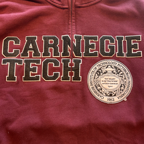 00s Carnegie Tech Quarter Zip Sweatshirt - M/L