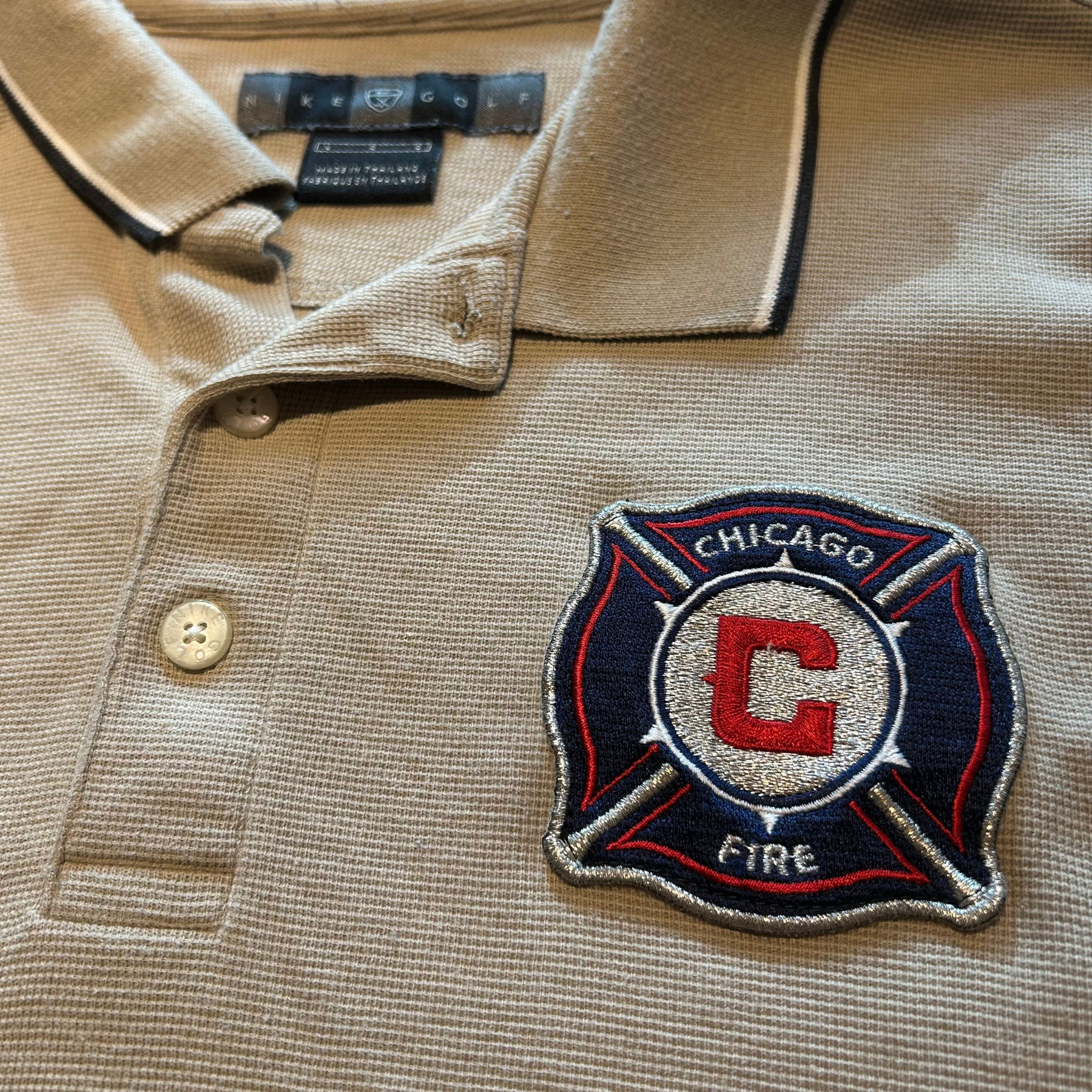90s Chicago Fire MLS Polo - L/XL