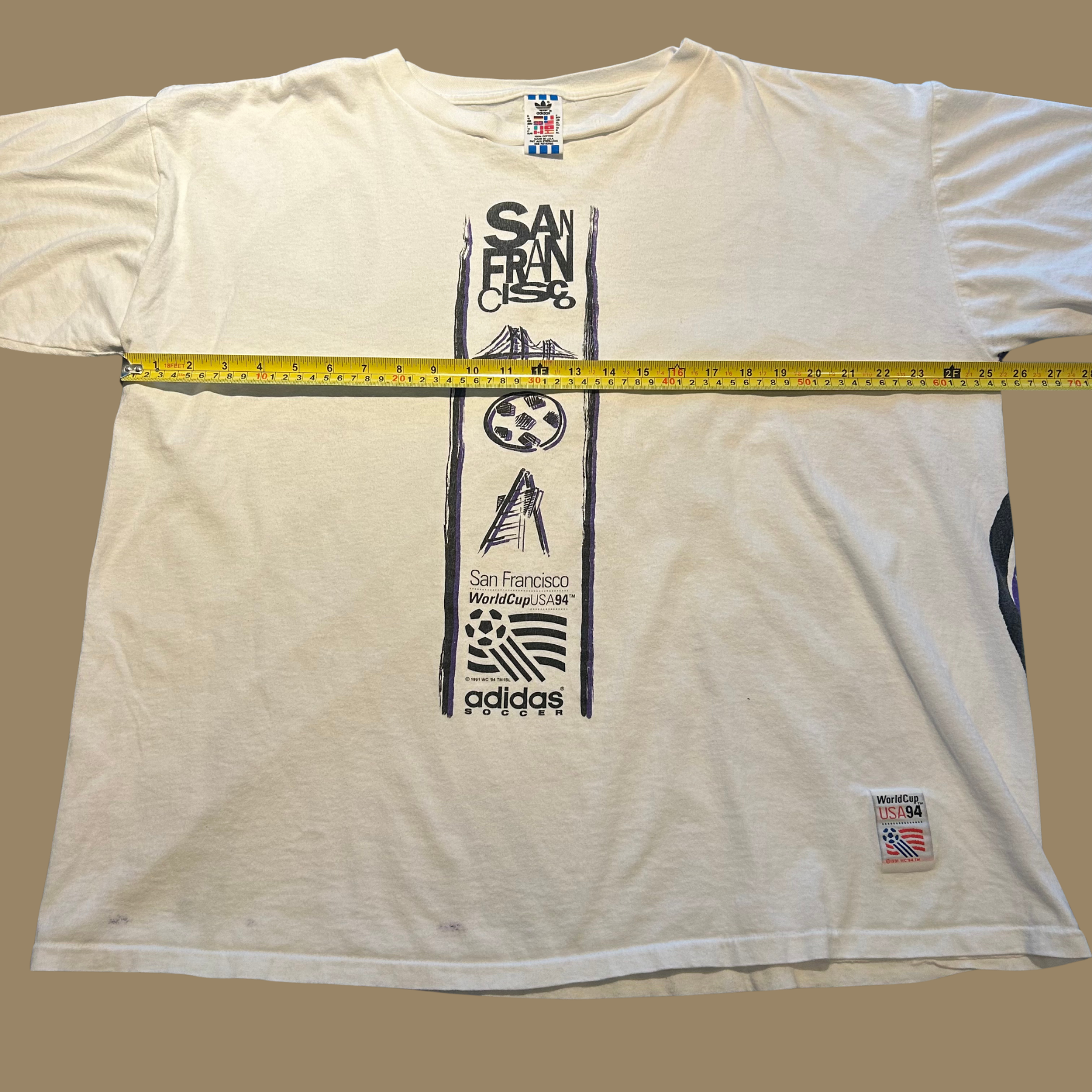 1994 Adidas World Cup USA San Francisco Shirt - XL/XXL