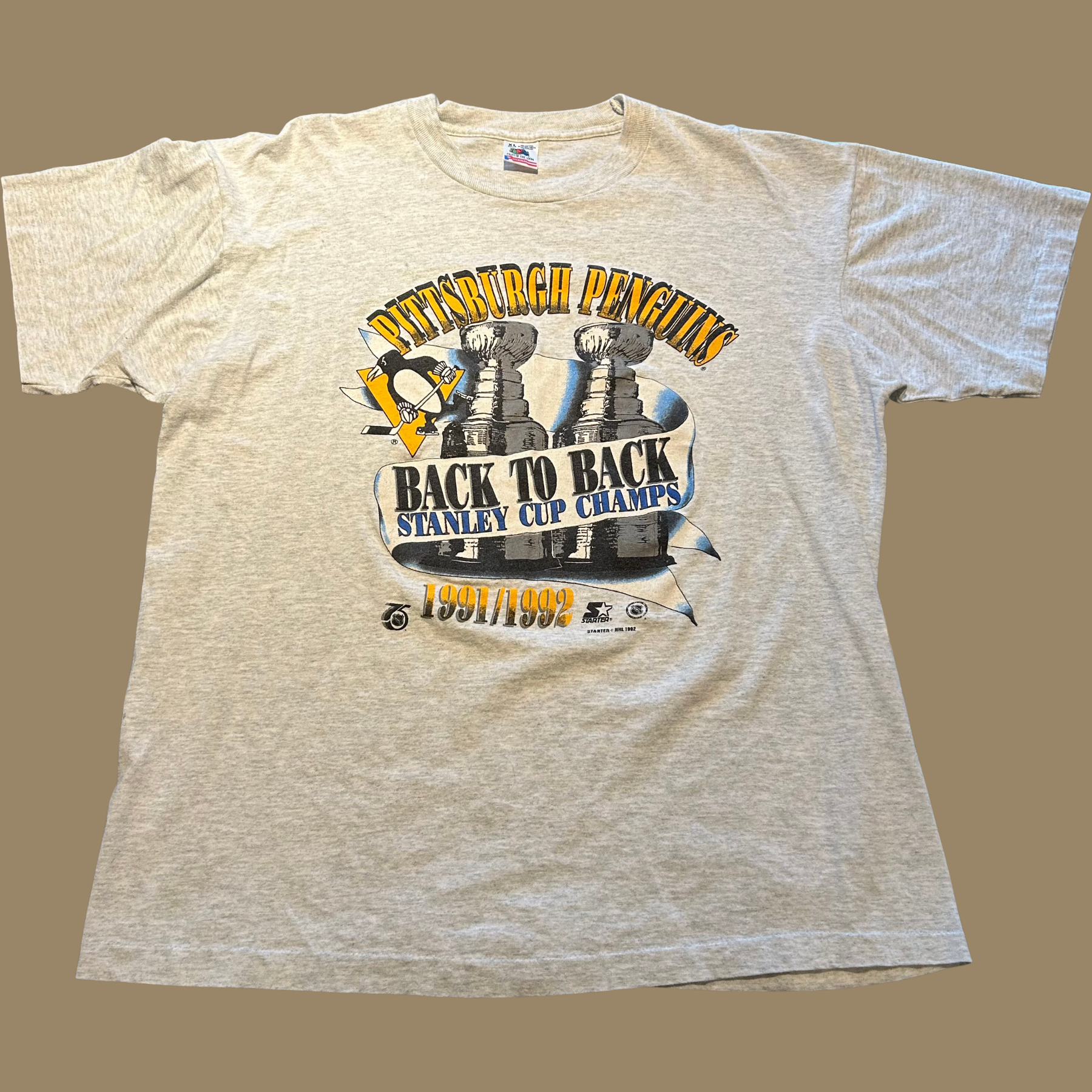 1992 Pittsburgh Penguins Stanley Cup Champs Shirt - L/XL
