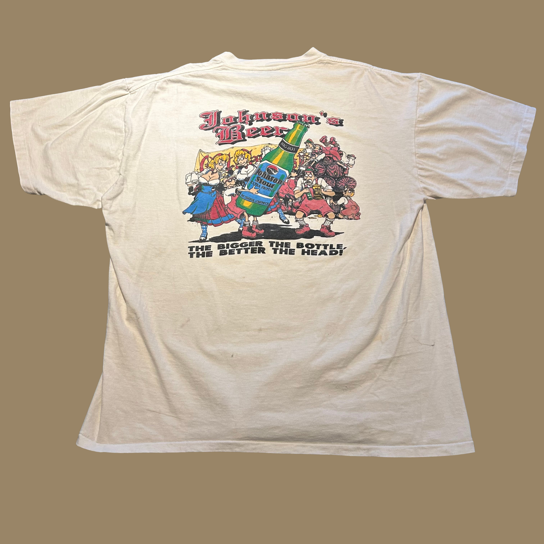 90s Big Johnson Beer Shirt - L/XL