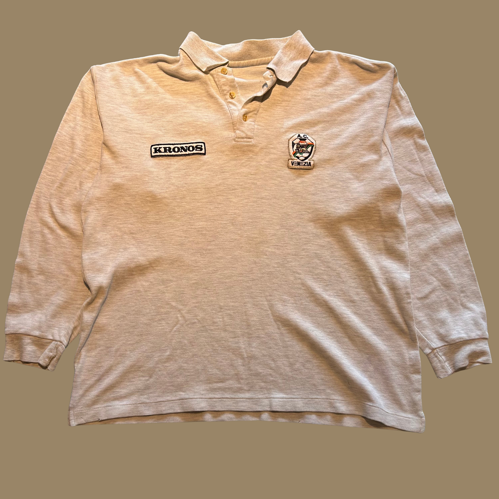 90s AC Venezia Long Sleeve Polo - M/L