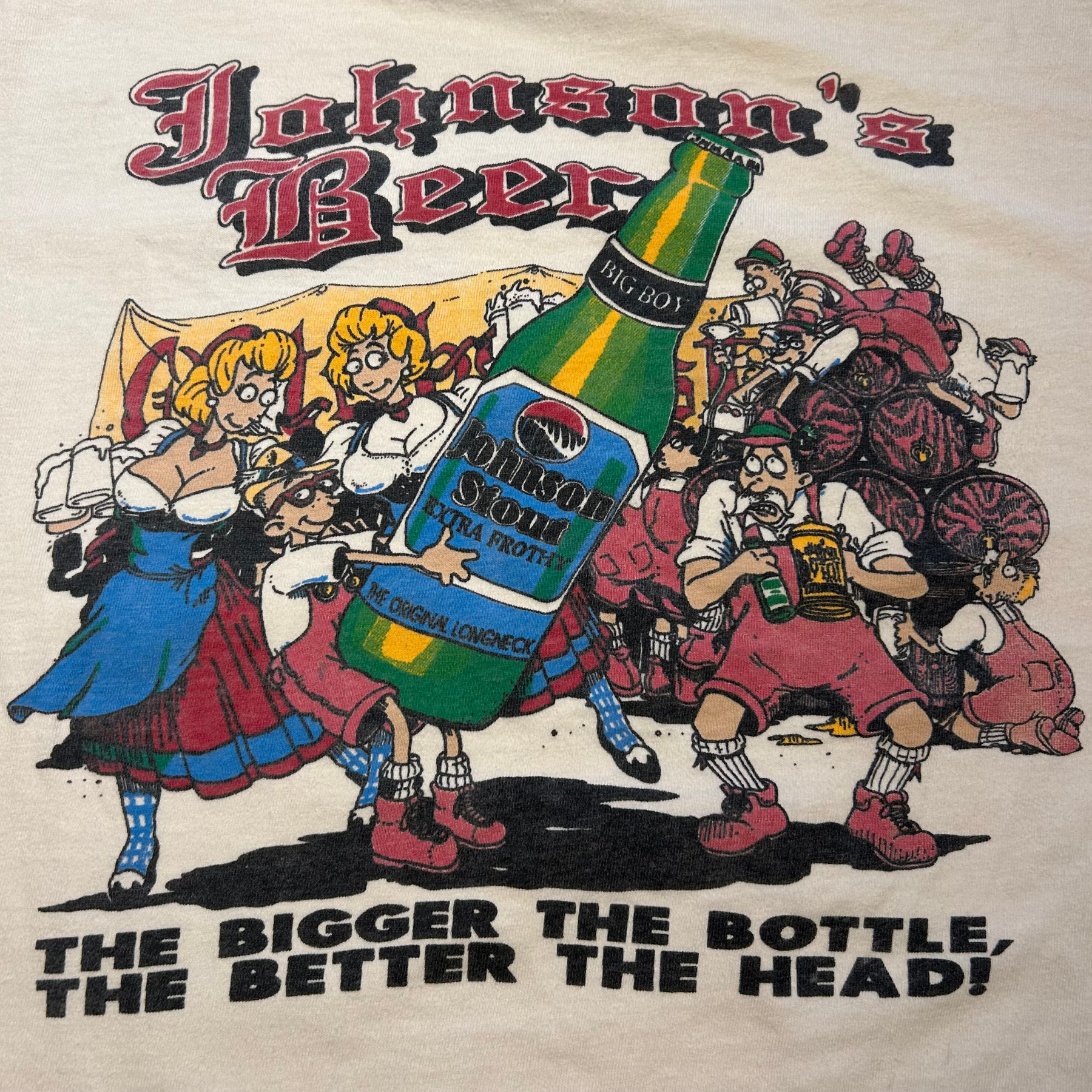 90s Big Johnson Beer Shirt - L/XL
