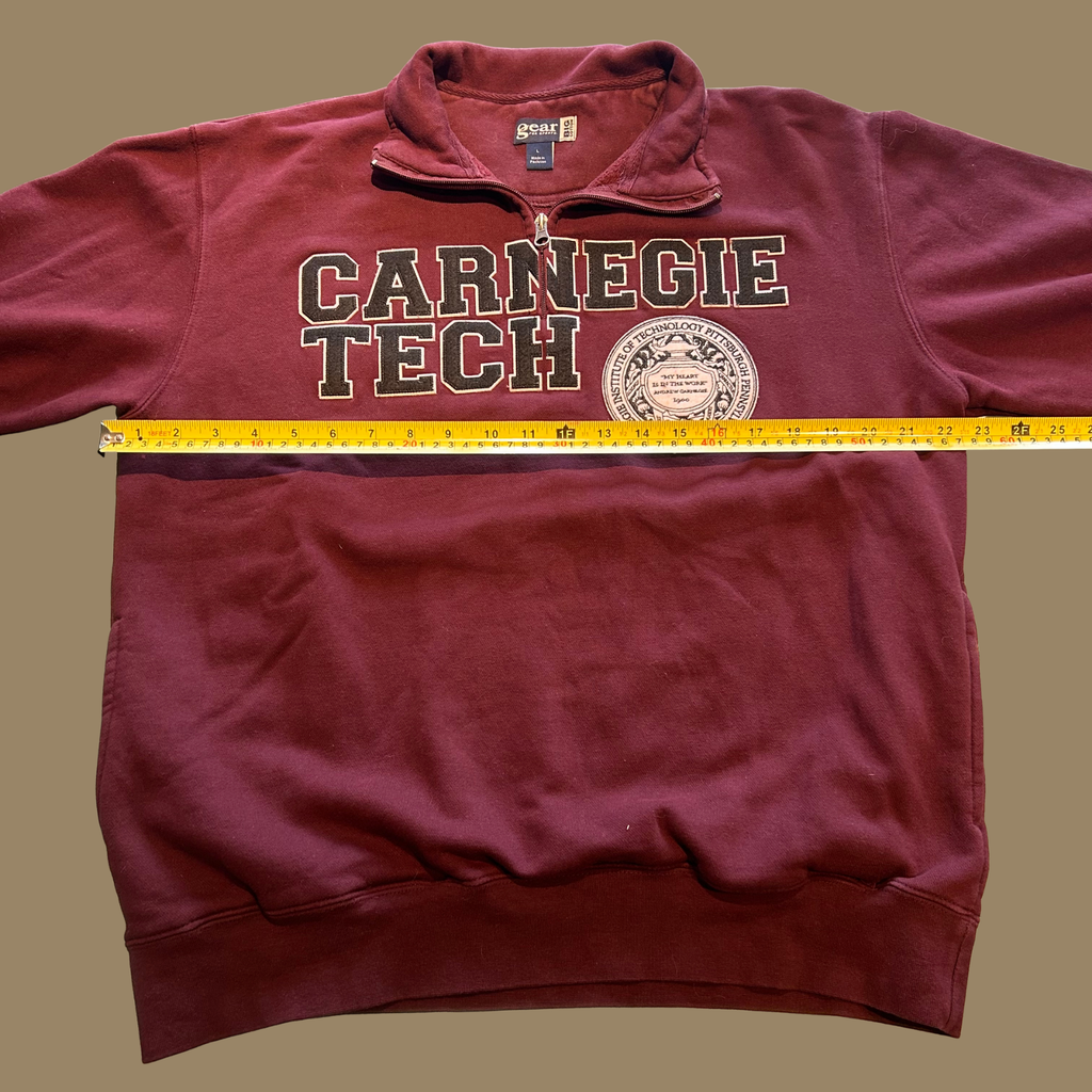 00s Carnegie Tech Quarter Zip Sweatshirt - M/L