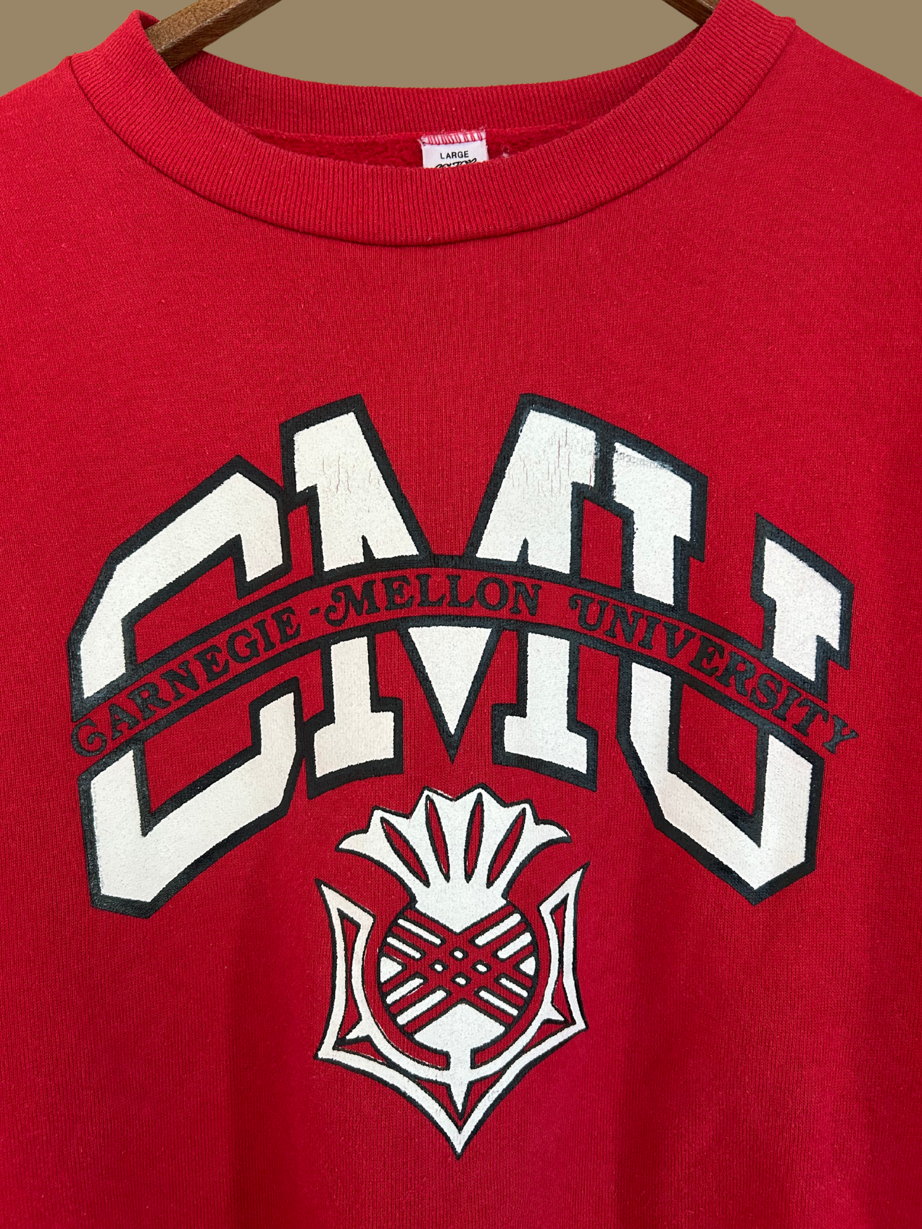 80s Thistle Logo Carnegie-Mellon Sweatshirt  - M/L