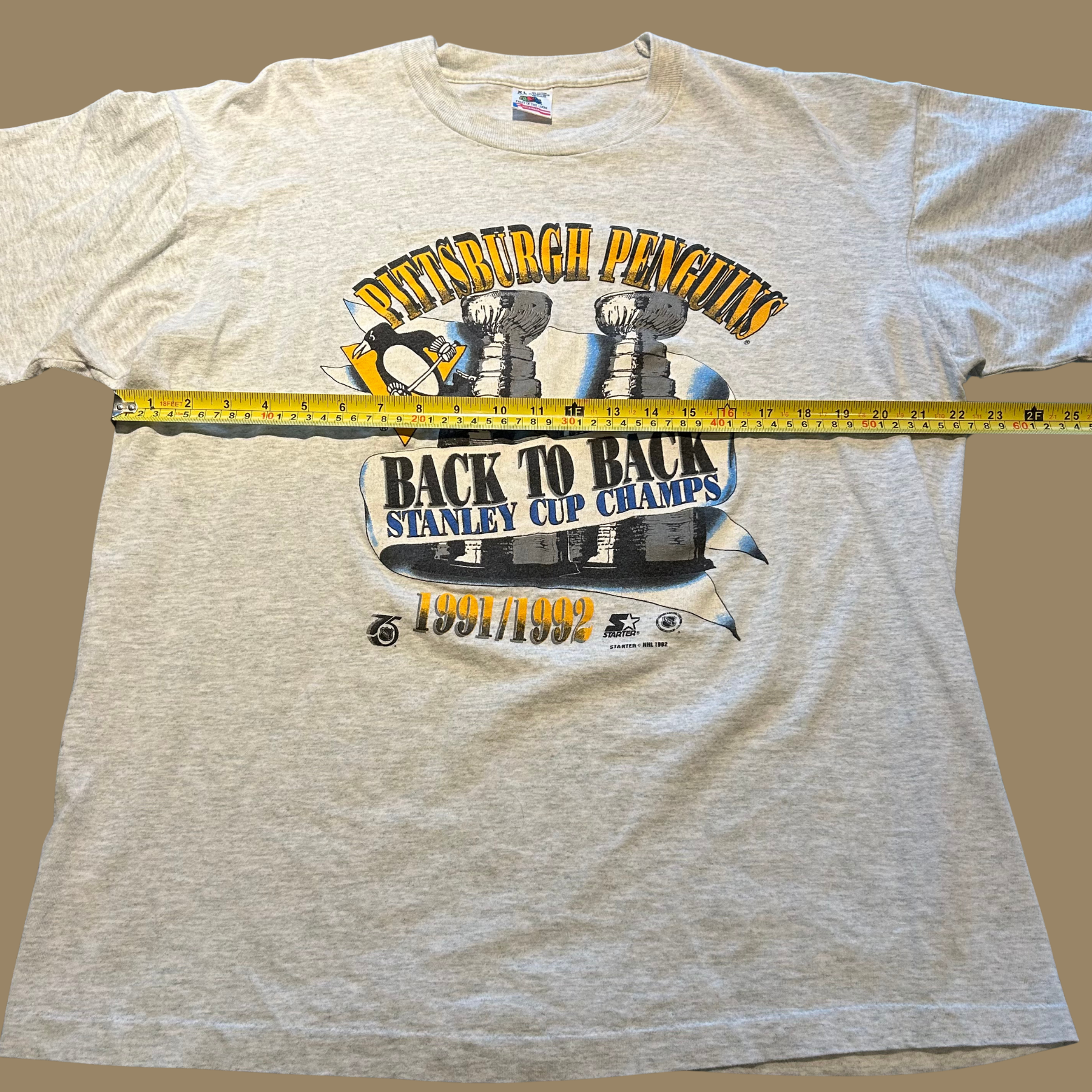 1992 Pittsburgh Penguins Stanley Cup Champs Shirt - L/XL