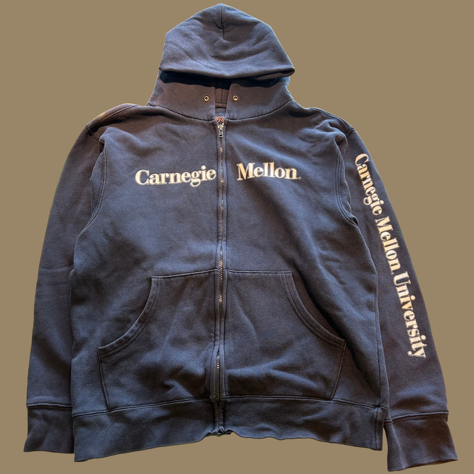 90s CMU Zip Up Hoodie - S/M