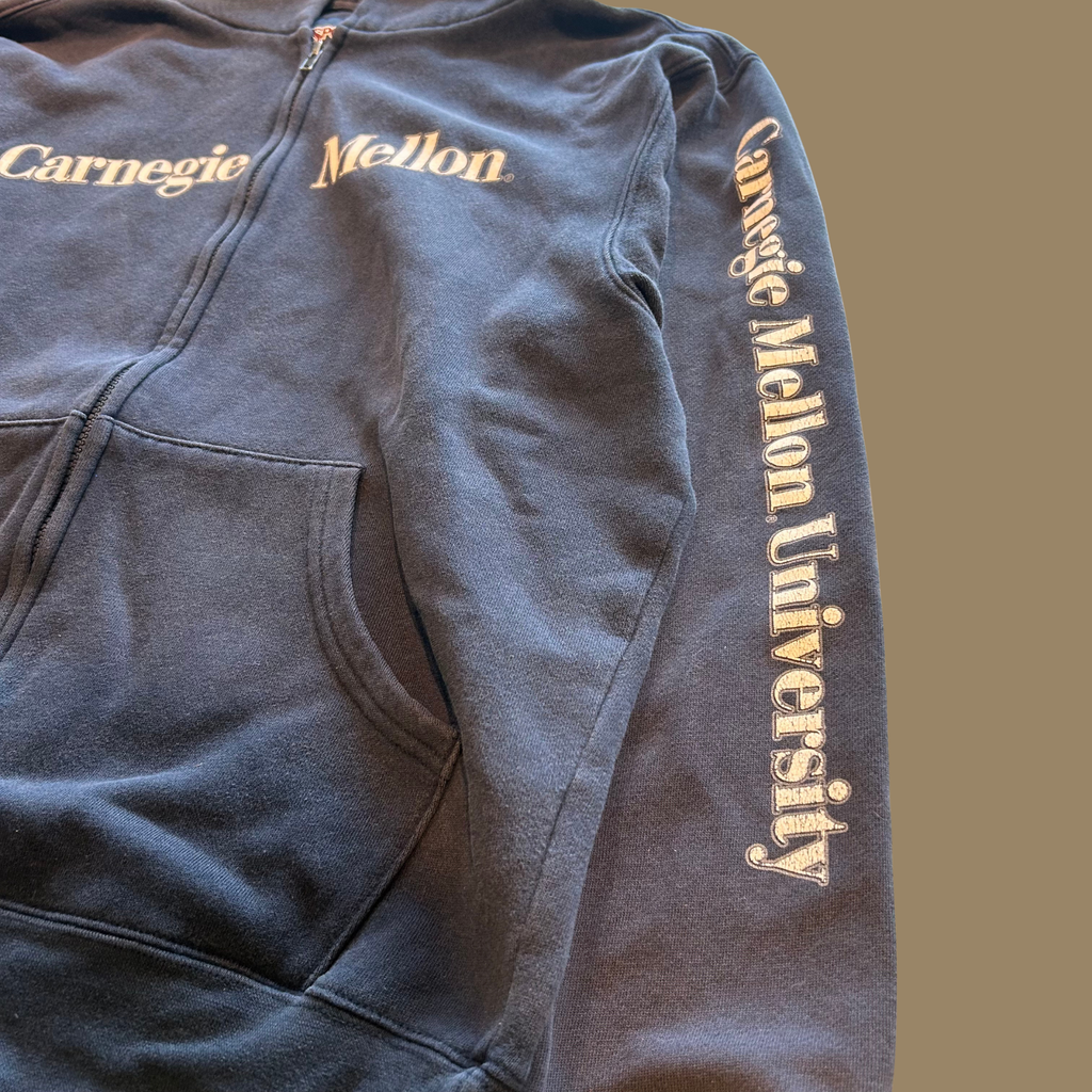 90s CMU Zip Up Hoodie - S/M