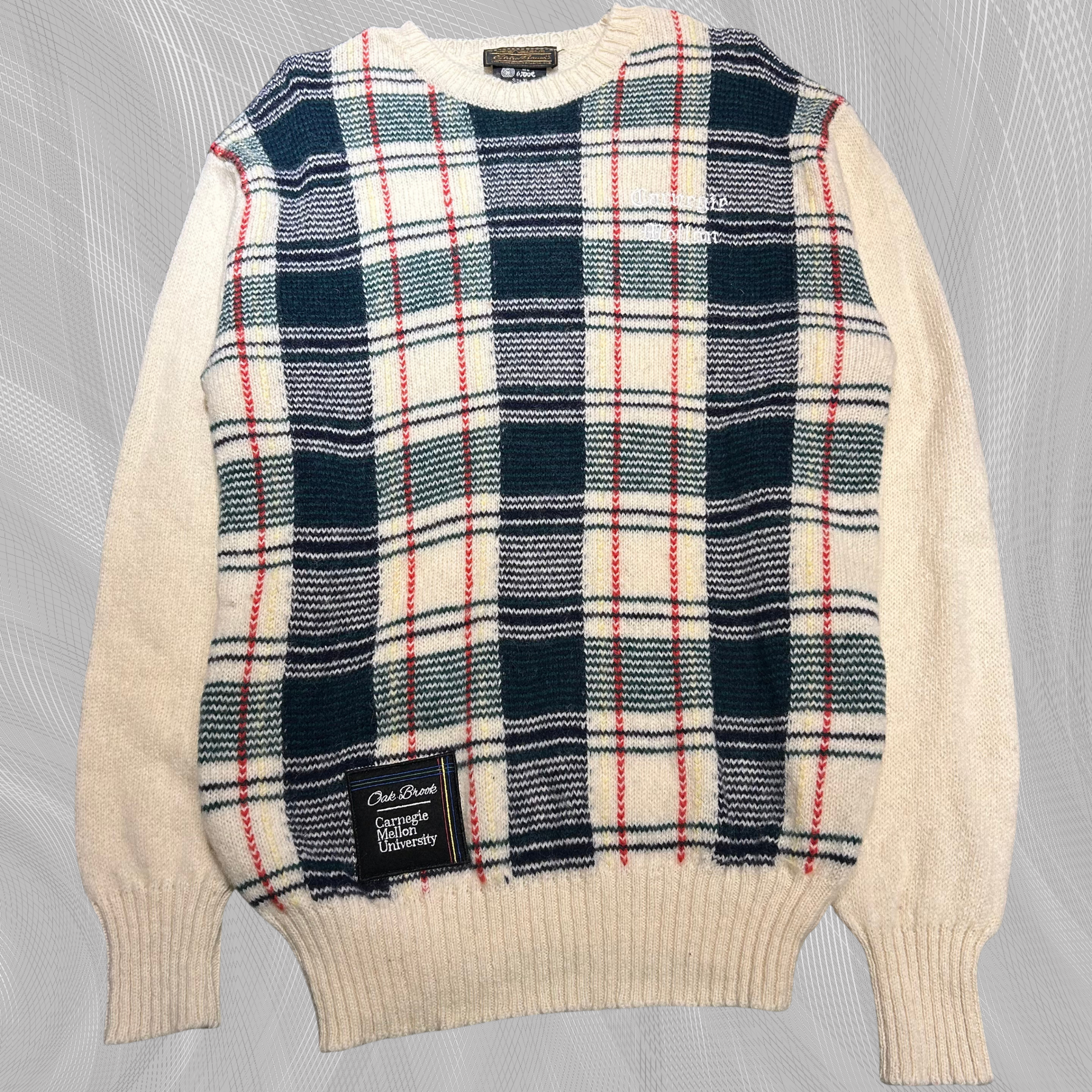 089 - L/XL - 100% Wool, 80s Eddie Bauer