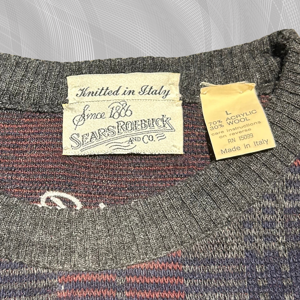 090 - M/L - 30% Wool, 80s Sears, Knitted in Italy