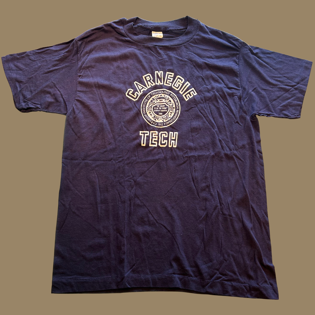 80s Brand New Carnegie Tech Shirt - M/L
