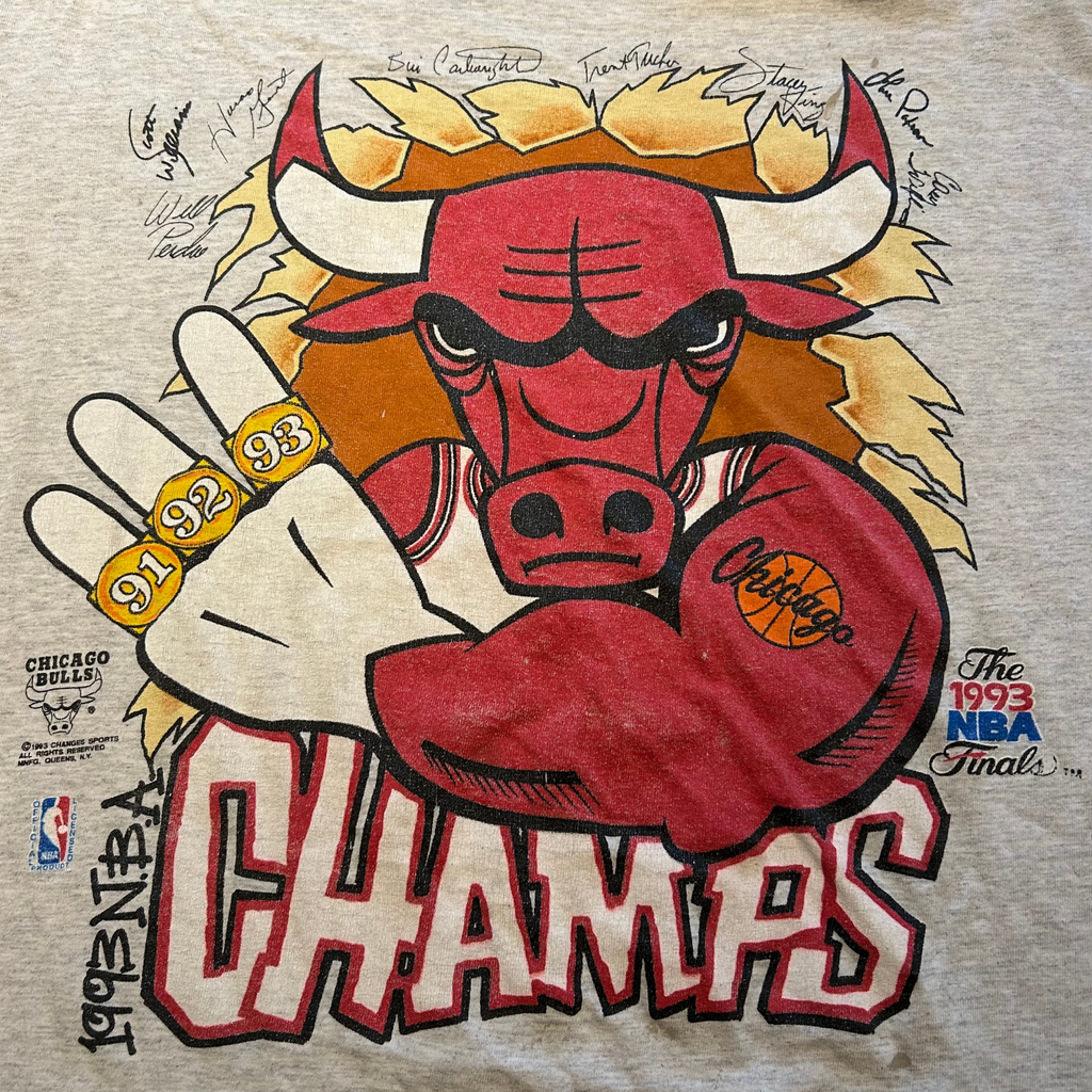 1993 Chicago Bulls 3 Peat Shirt - L/XL