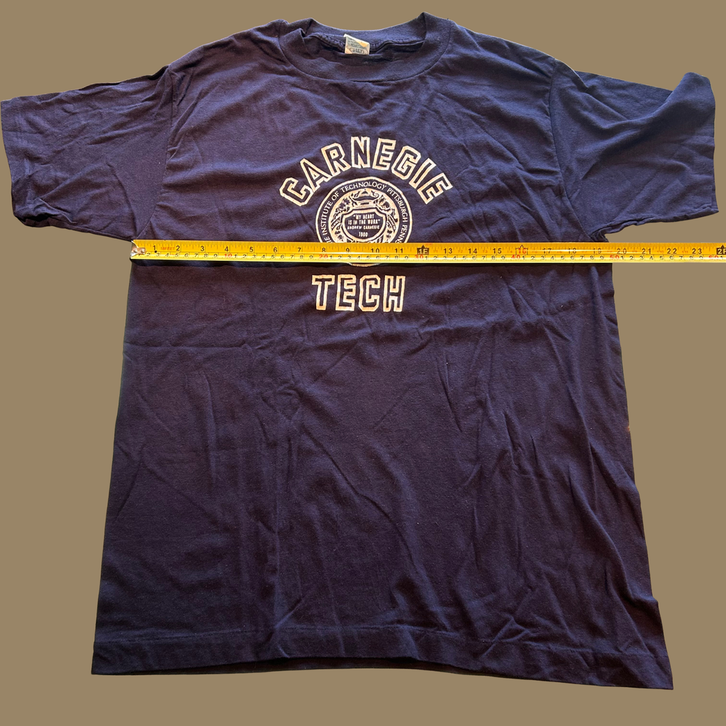 80s Brand New Carnegie Tech Shirt - M/L