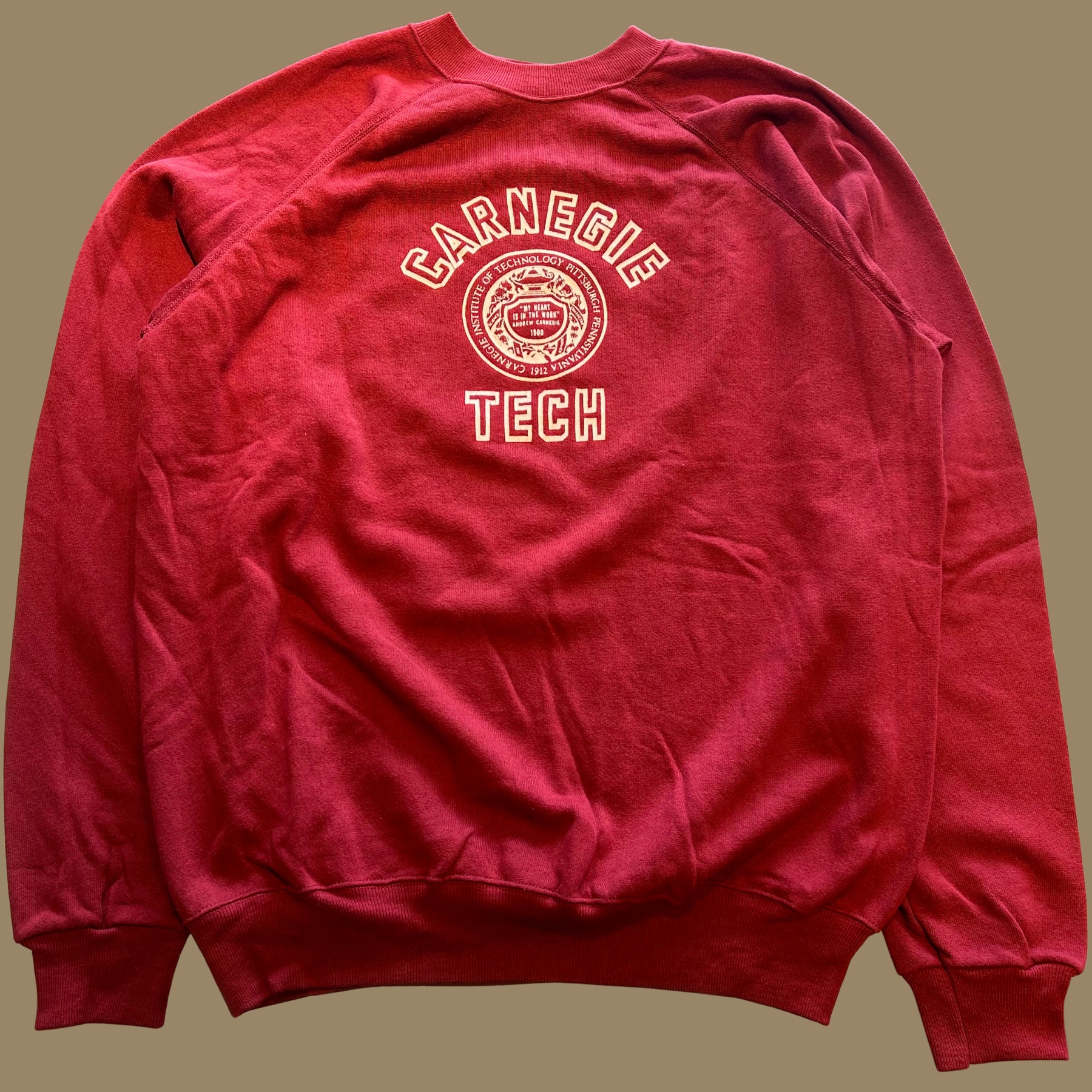 80s New with Tags Carnegie Tech Sweatshirt - L/XL