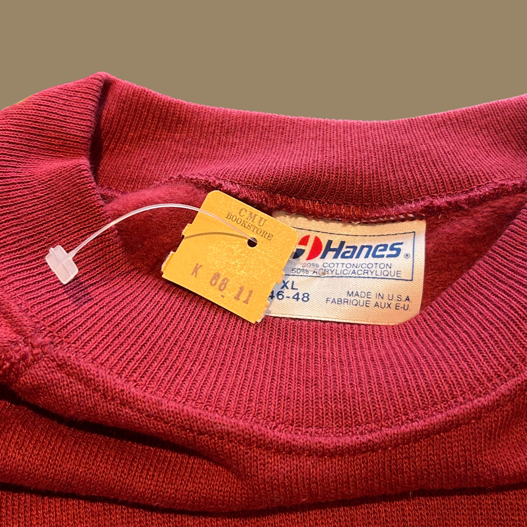80s New with Tags Carnegie Tech Sweatshirt - L/XL