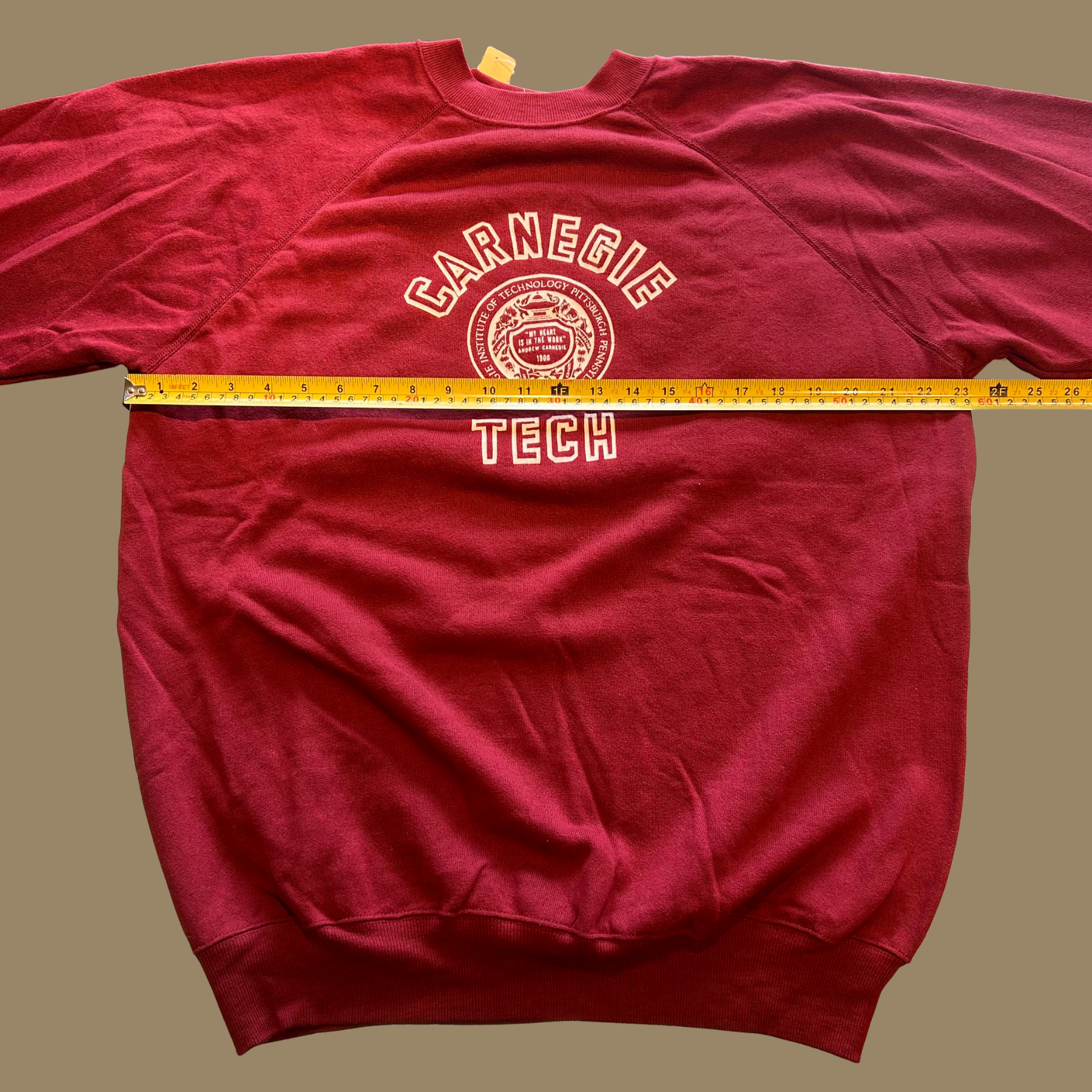 80s New with Tags Carnegie Tech Sweatshirt - L/XL