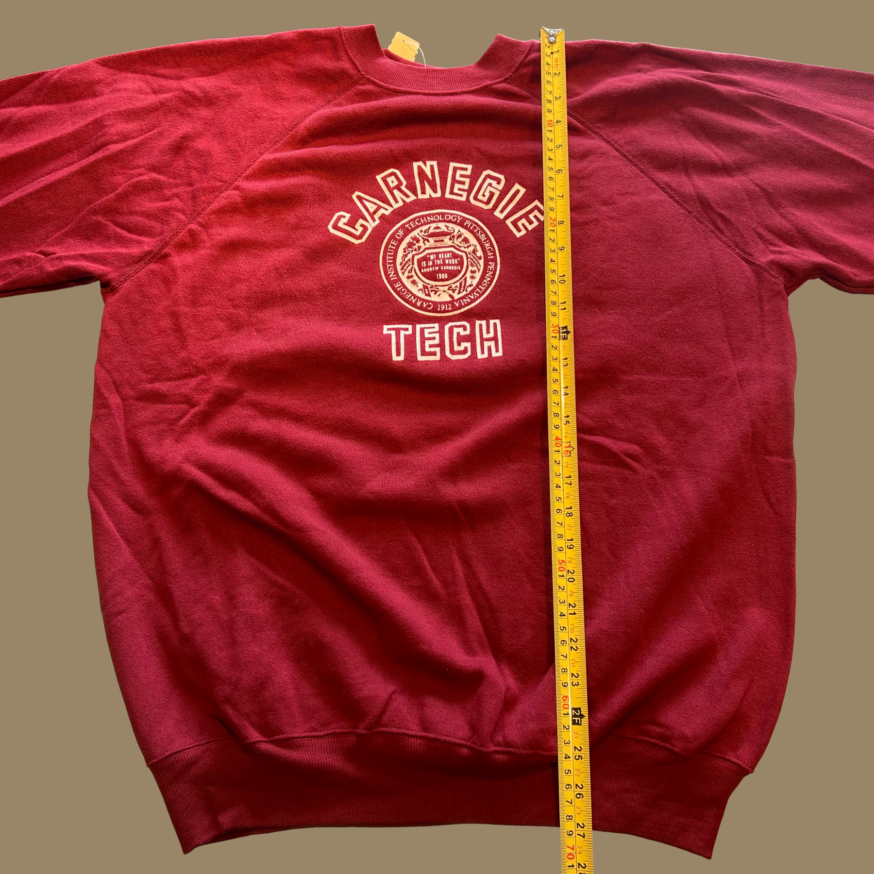 80s New with Tags Carnegie Tech Sweatshirt - L/XL